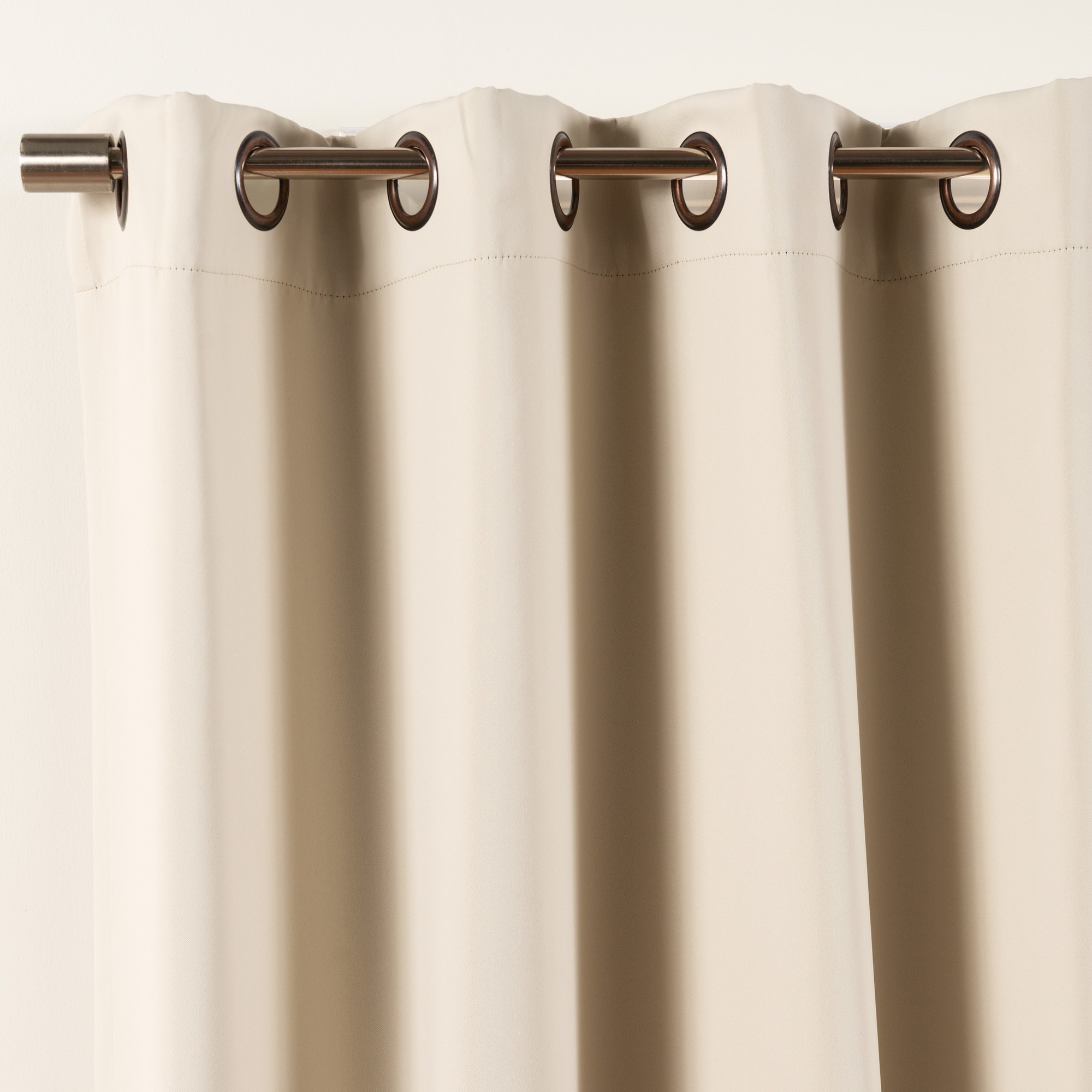 Best Home Fashion GROM-FR-84-BISCUIT curtains - View #2