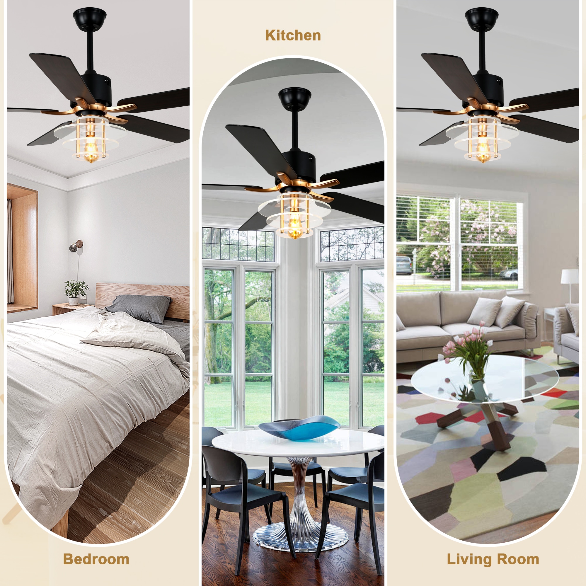 Bella Depot DCFSD5222-BR Ceiling-Fans - View #3