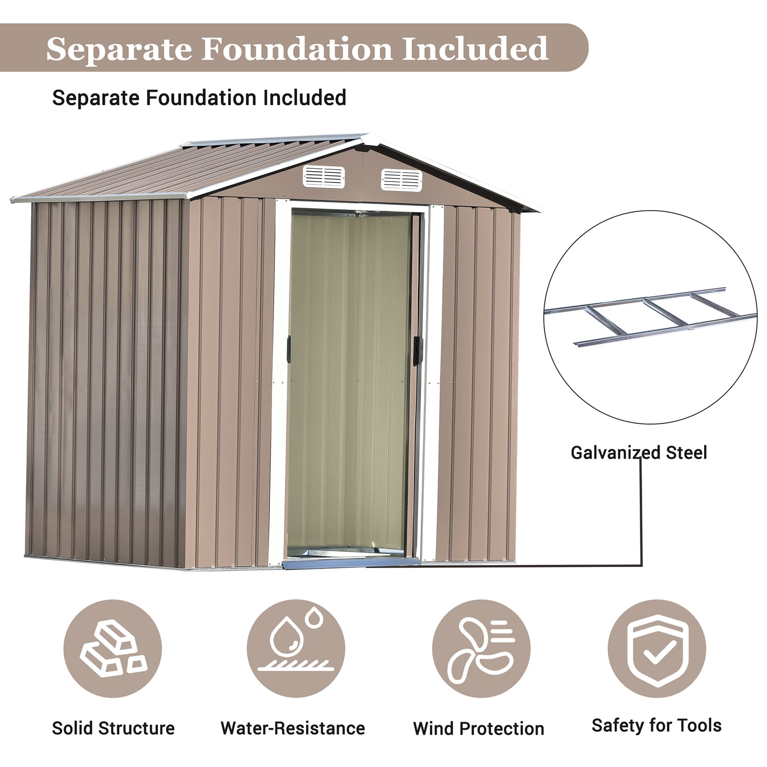 Bybafun YA0100091 Metal-Storage-Buildings-Sheds - View #5