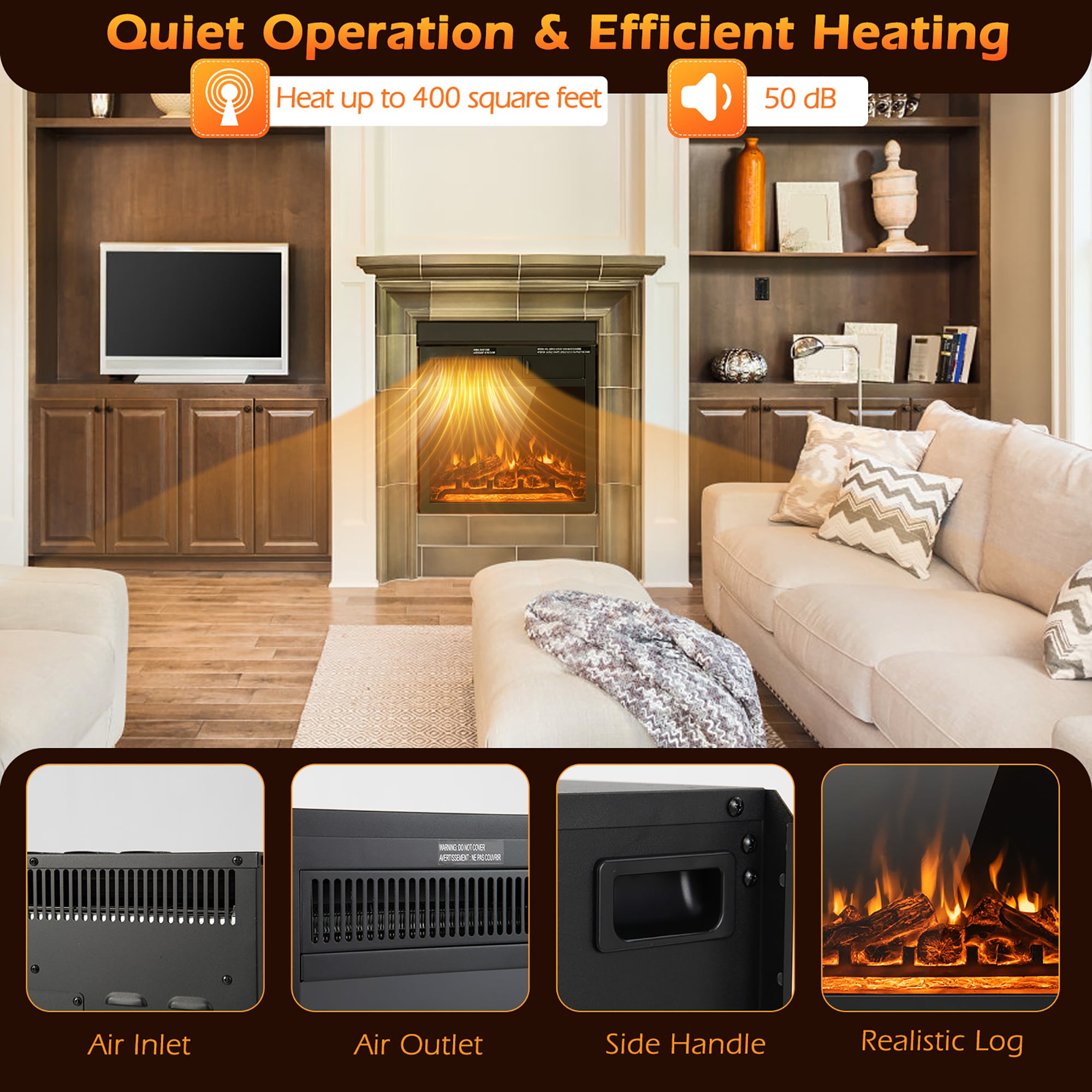 Goplus FP10185 Electric-Fireplace-Fireboxes - View #7