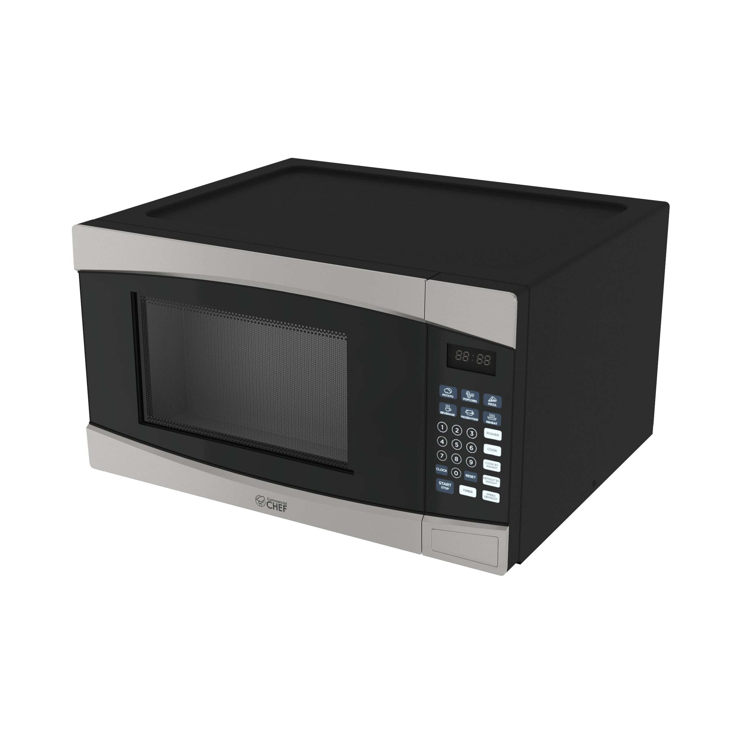 Commercial Chef Countertop Microwave Oven 0.6 Cu. Ft. 600w : Target