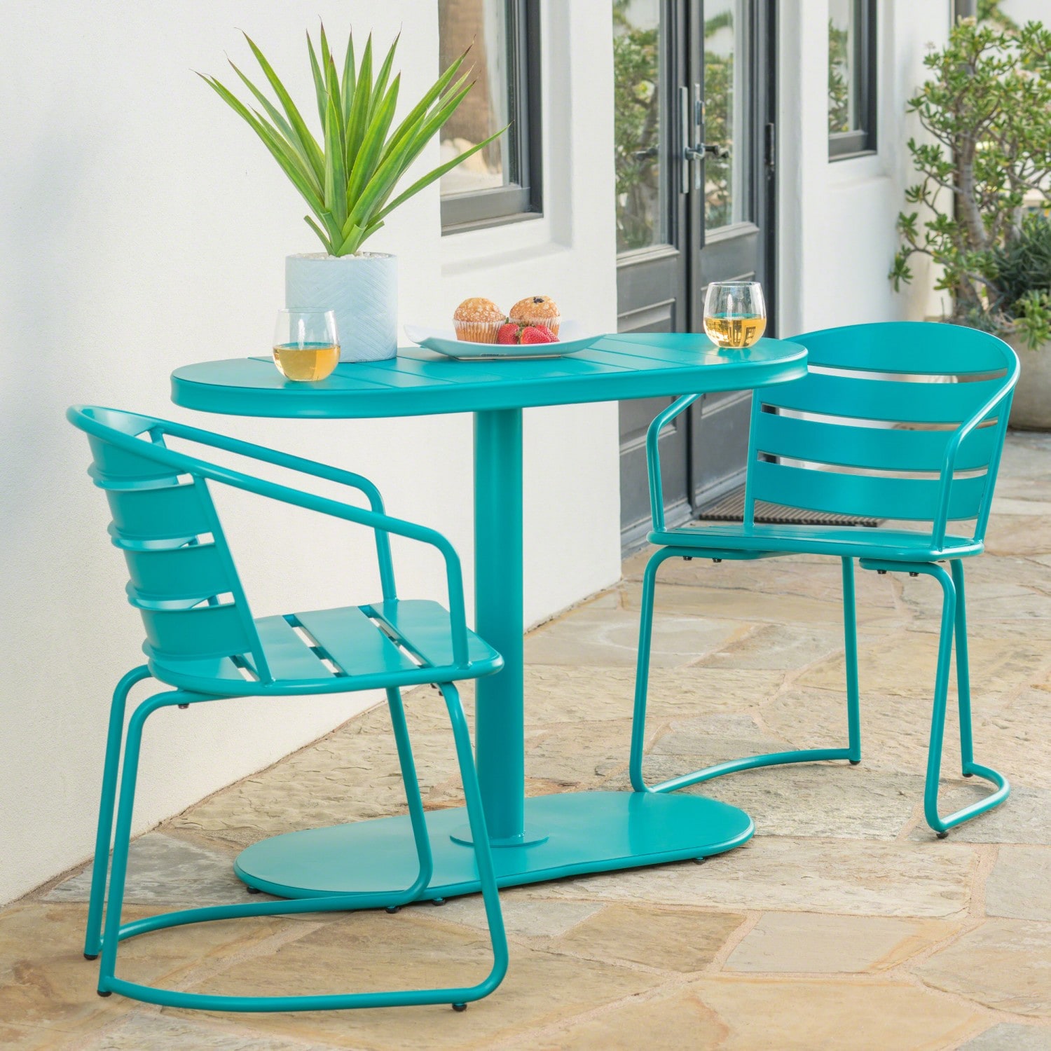 AAZJ JGD-62015T Bistro Set 3 -Piece Patio Conversation Set