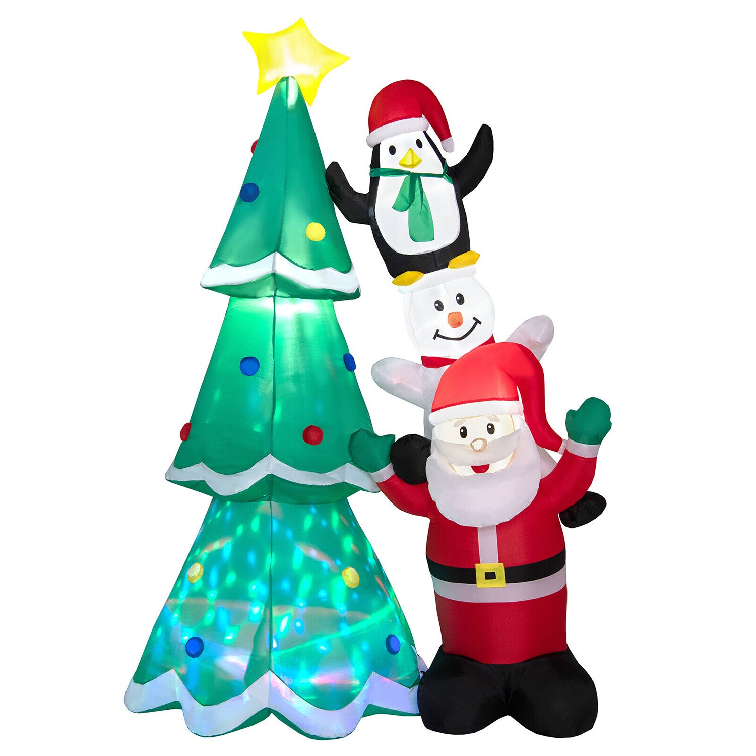 WELLFOR HYZ24087US 8.7-Feet Lighted Christmas tree(s) Christmas Inflatable