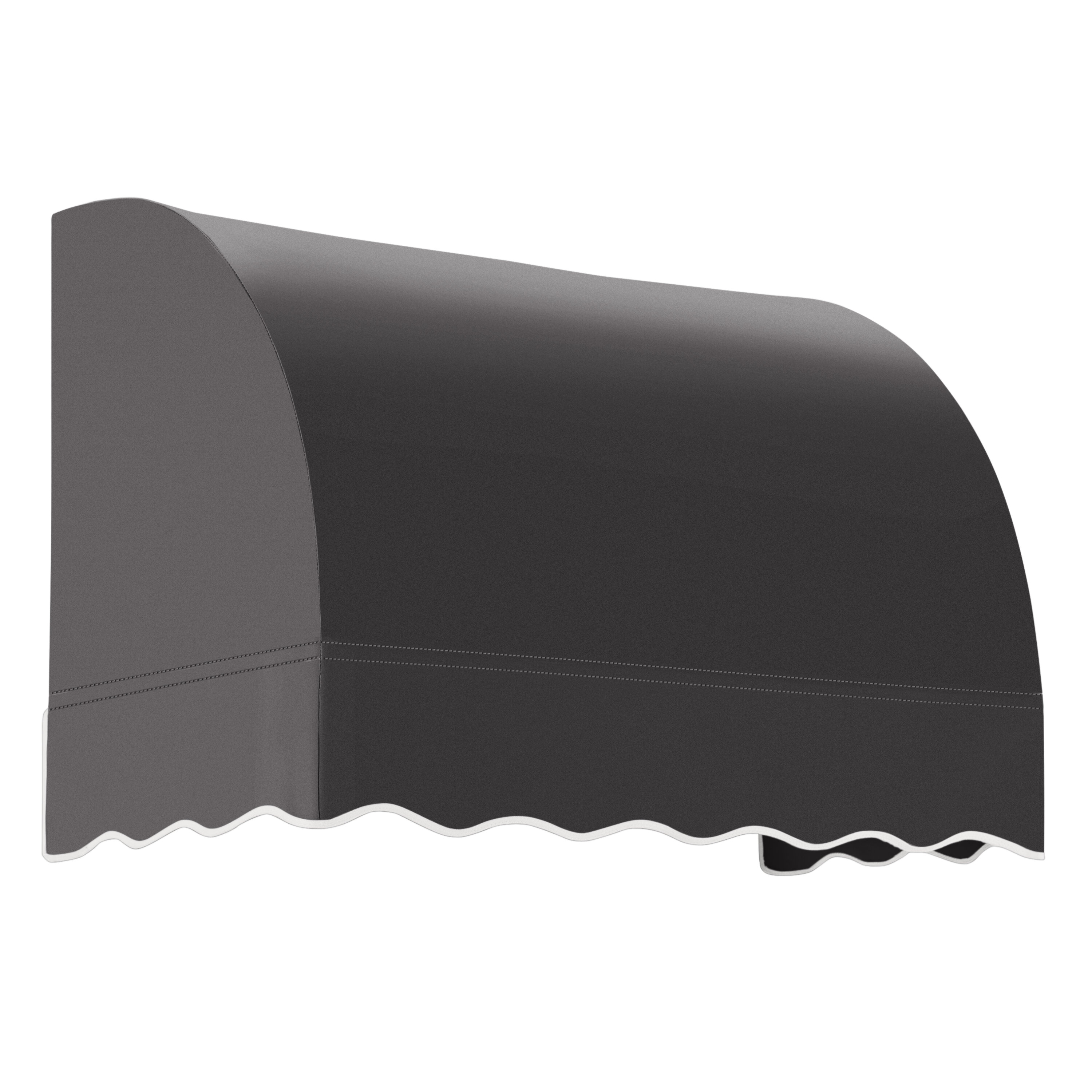 Awntech RS22-L-3K Savannah 40.5-in Wide x 24-in Projection x 31-in Height Fabric Black Solid Fixed Window/Door Awning