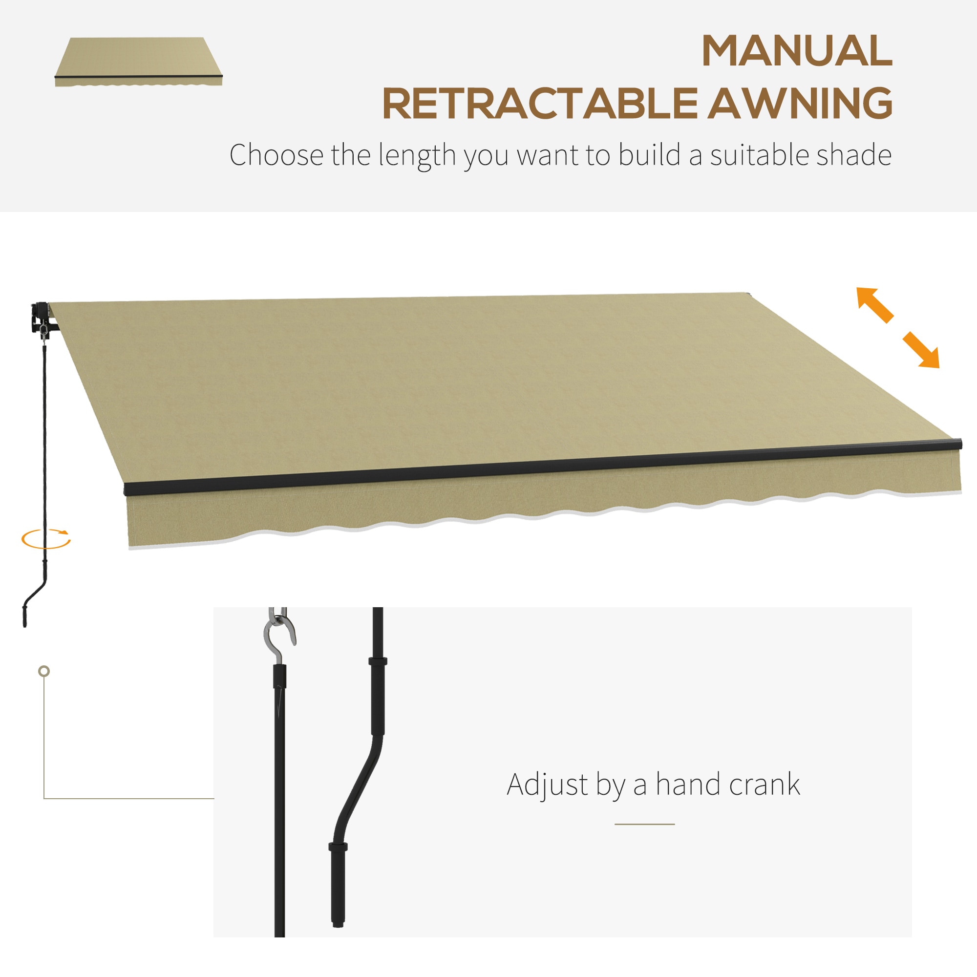 Outsunny 840-264V05BG awnings - View #7