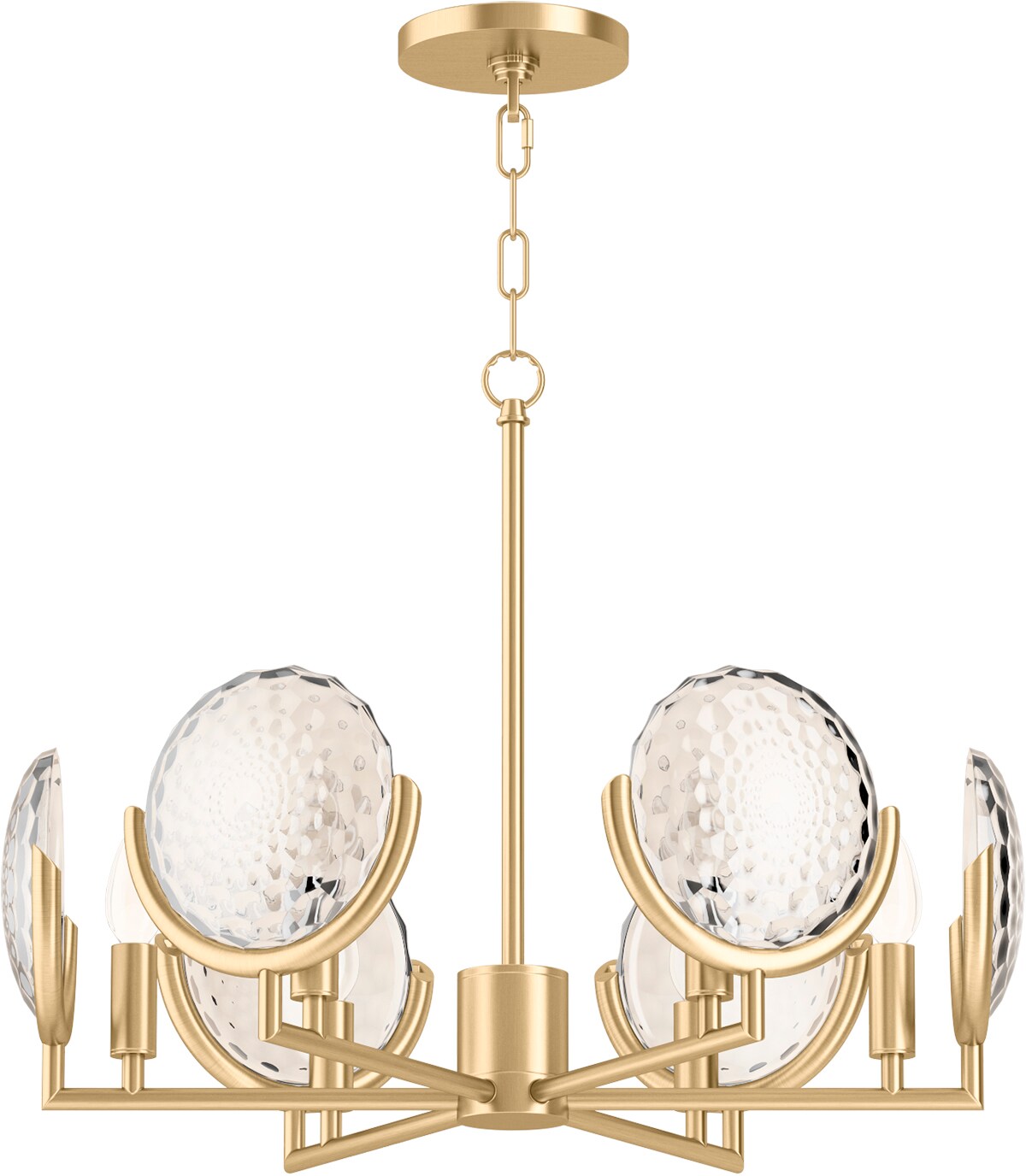 KOHLER 29381-CH06B-2GL Arendela 6 -Light Brushed Brass Traditional For Use in Chandelier