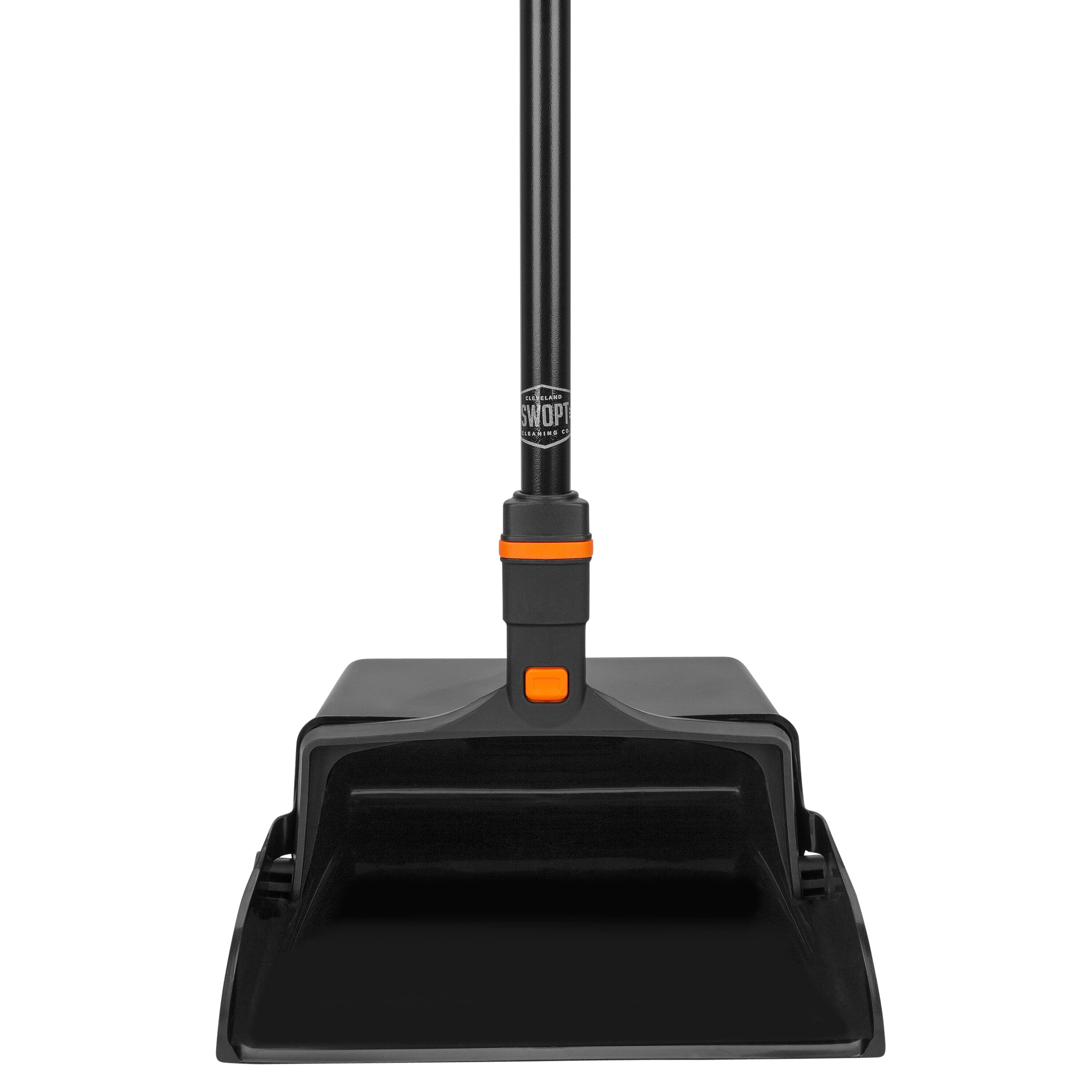 SWOPT Plastic 29 in. Handle with 12 in. Wide Upright Dustpan