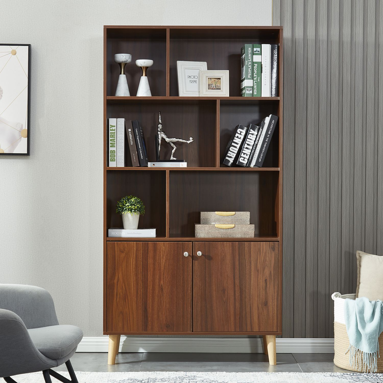 JASMODER HHGZ006-WN Walnut Metal