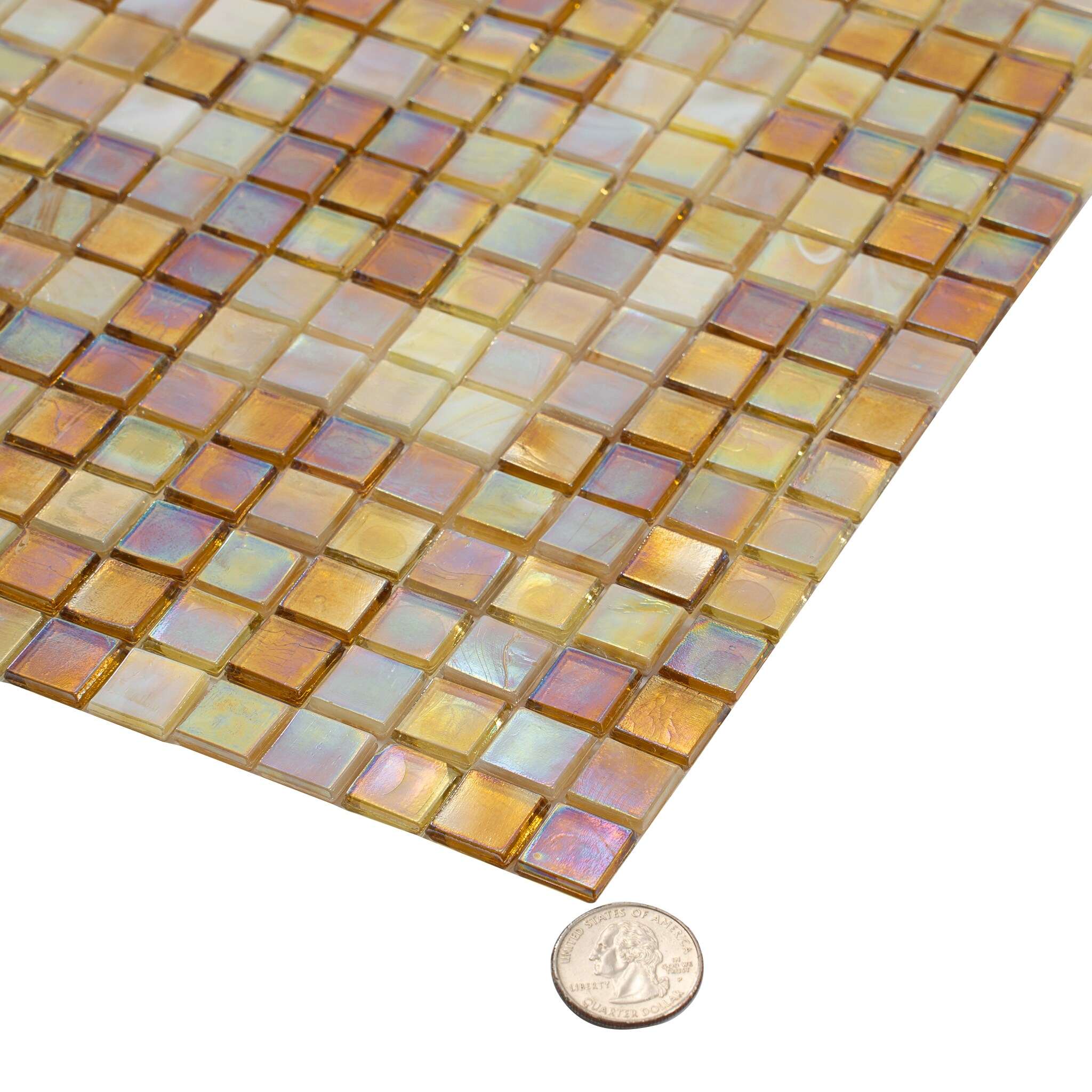 Apollo Tile Mingles White and Soft Pink 11-1/2-in x 11-1/2-in Glossy Glass Uniform Squares Floor and Wall Tile (18.69-sq. ft/ Carton)