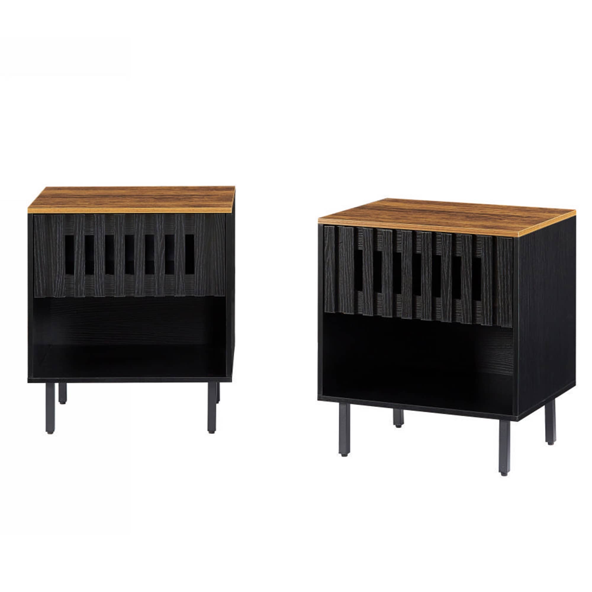SINOFURN SYA330135BK Black Nightstand