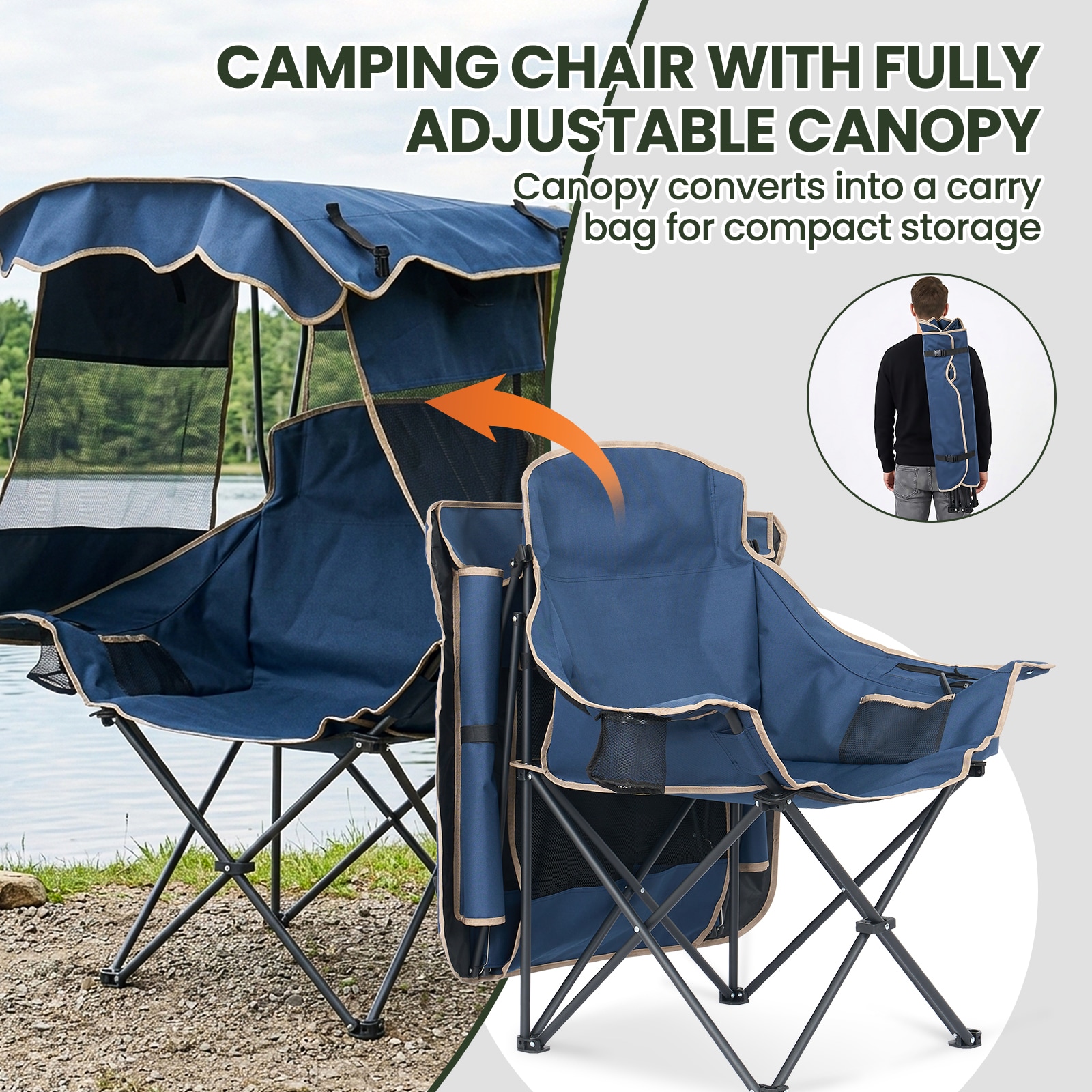 MOONCOOL PTY-ZYSBLB0B-A1-LS03 Beach-Camping-Chairs - View #6