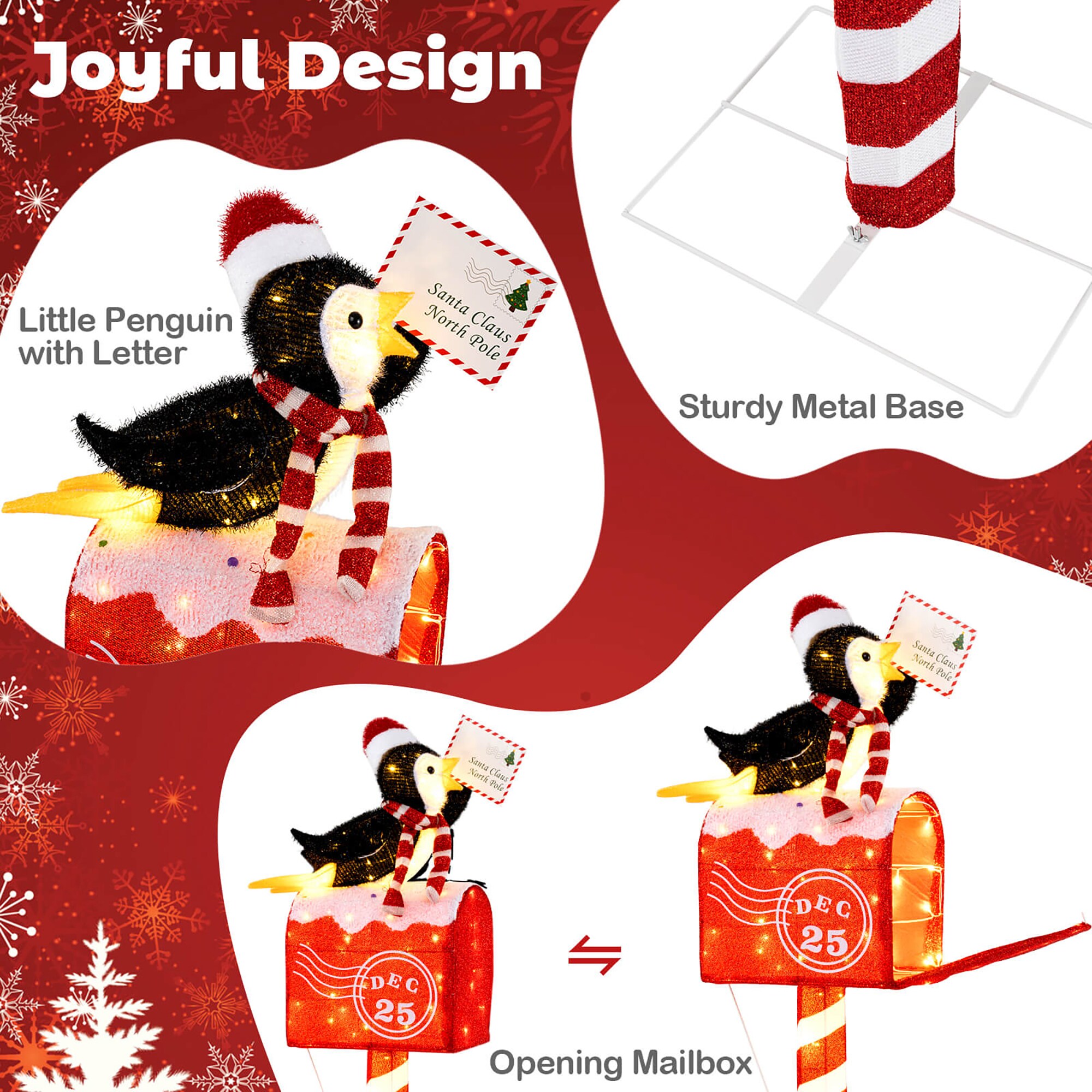 Costway HCST10075 Table-Christmas-Decorations - View #5