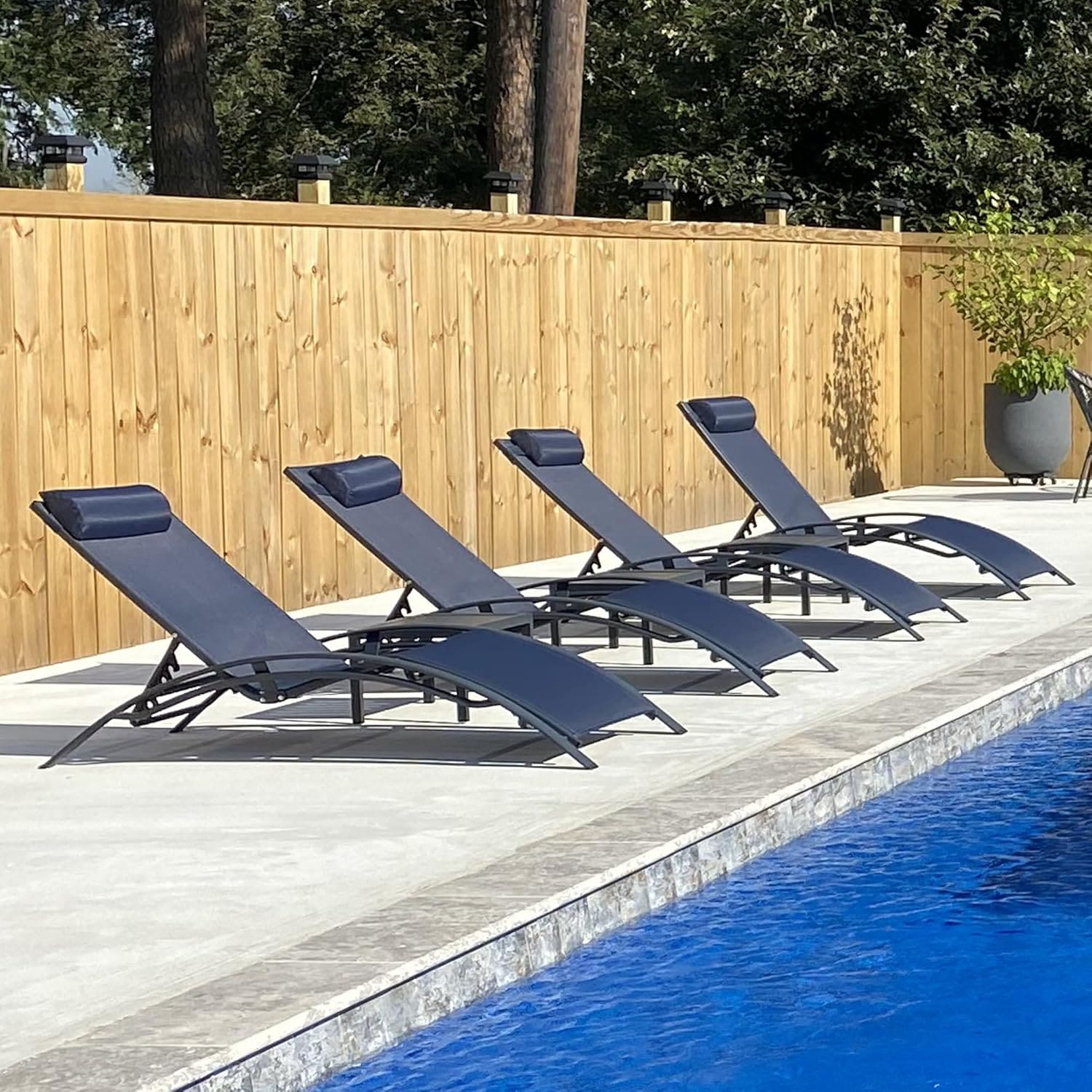 PURPLE LEAF LSMCLS01-RB-4PC Patio-Chairs - View #2