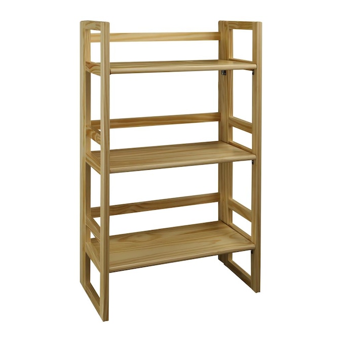 Casual Home Mission Natural Wood 3, 3 Shelf Bookcase Wood