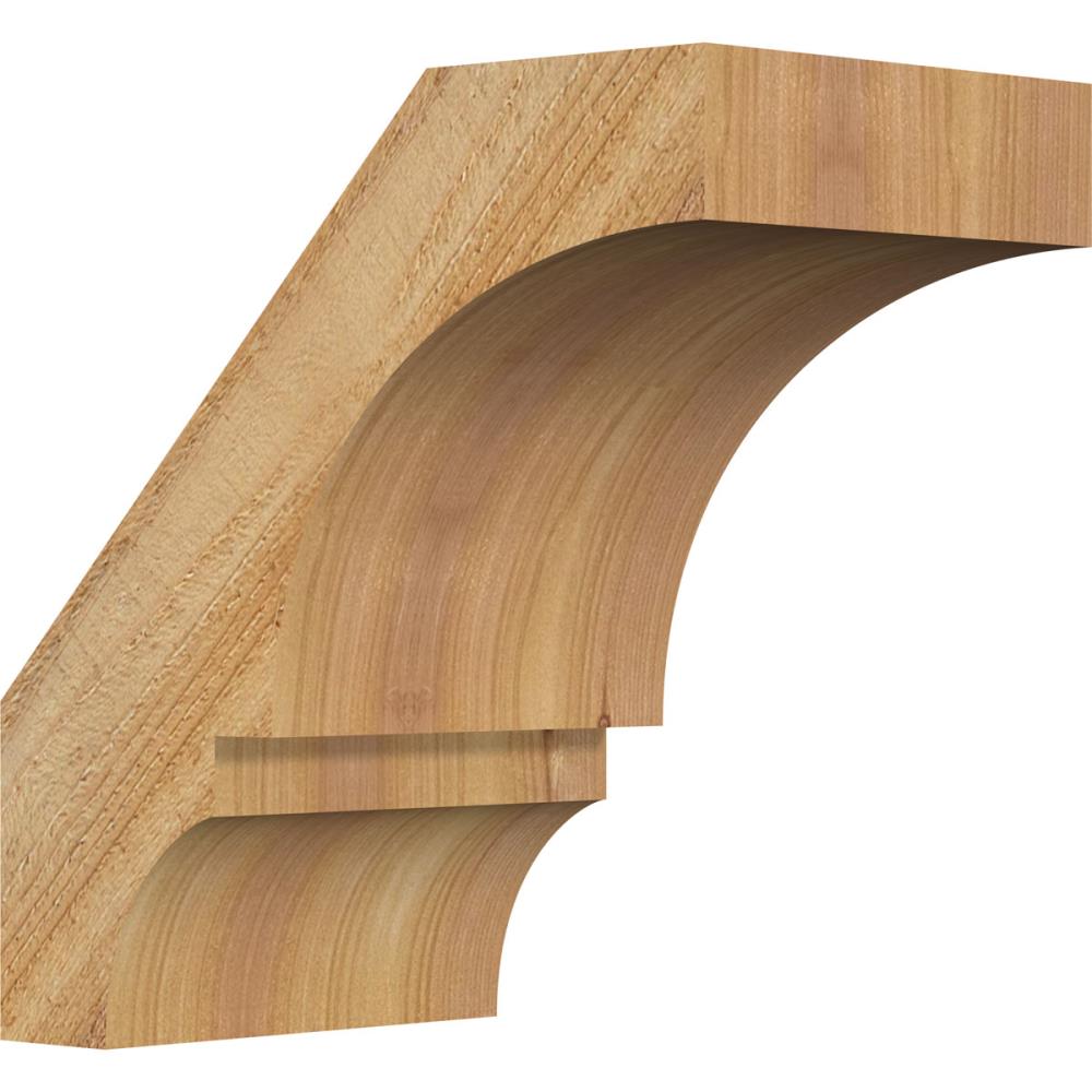 Ekena Millwork BRC06X10X10BOA00RWR 6-in x 10-in x 10-in Western Red Cedar Unfinished Wood Balboa rough sawn