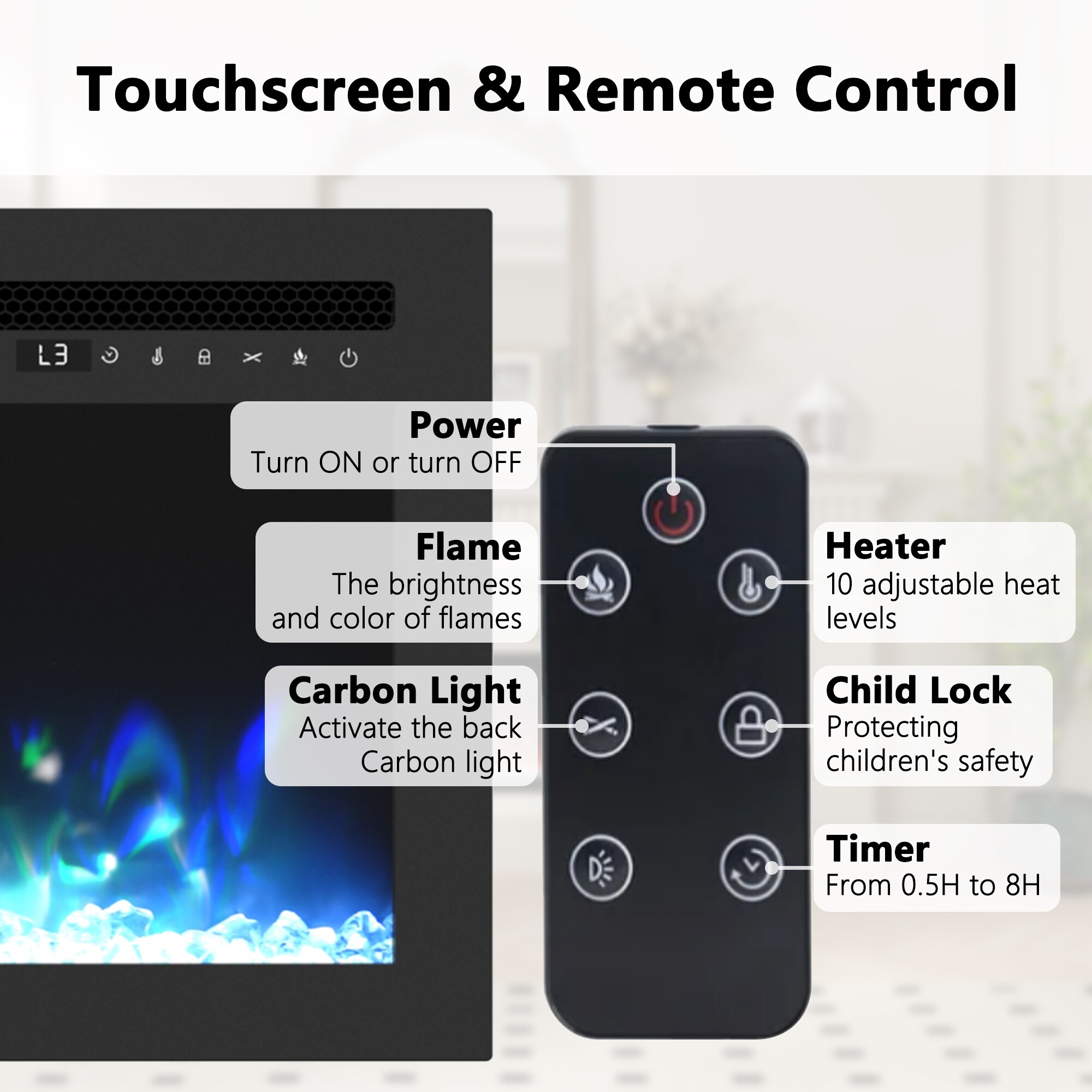 Clihome CL-ZHX-36-058 Electric-Fireplaces - View #6