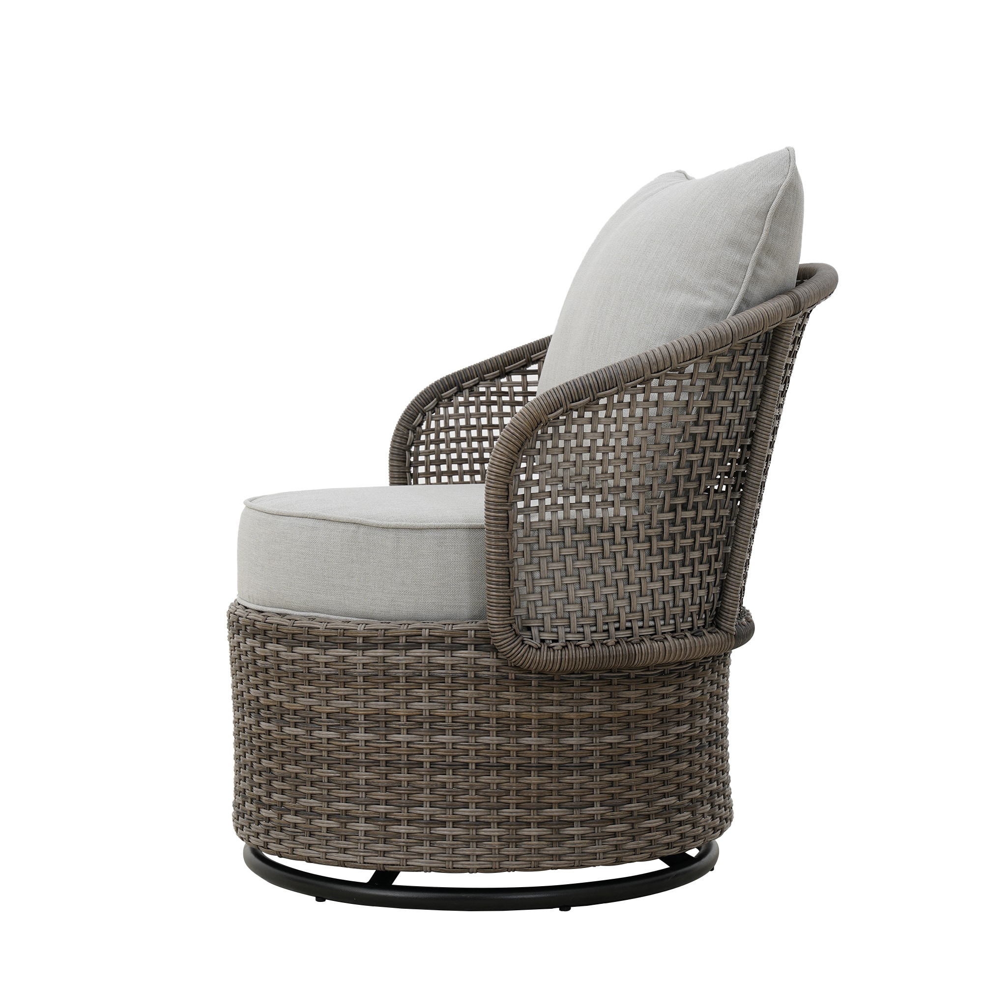 Origin 21 Westerly 3 Piece Wicker Patio Conversation Set with Gray