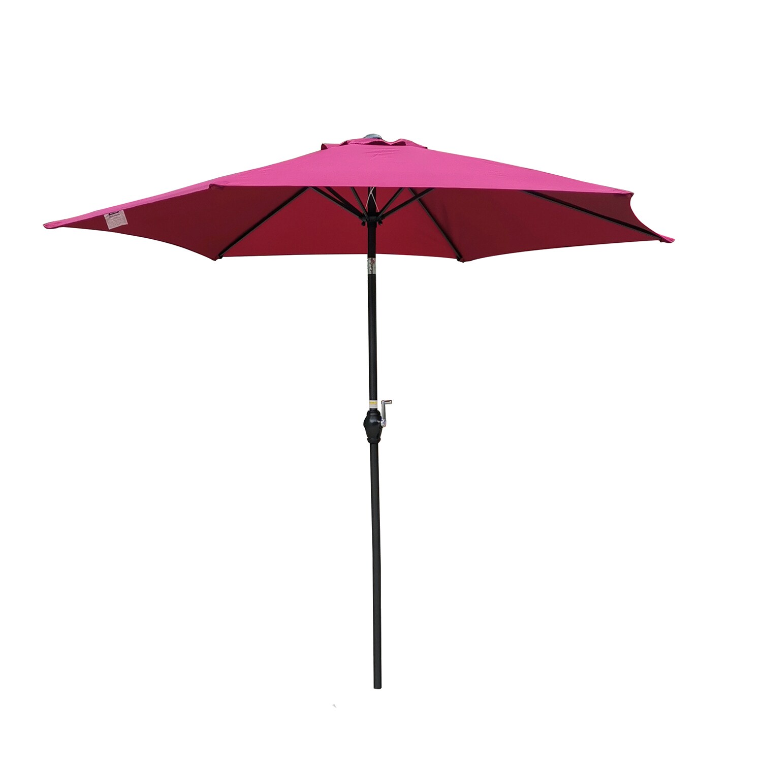 SINOFURN SYA810064RD 9-ft Steel Red Garden Patio Umbrella