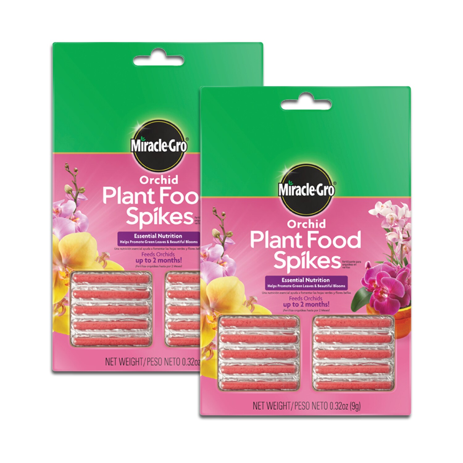 Miracle-Gro VB02197 Orchid Spikes 2-Pack 10-Count Indoor Plant Food