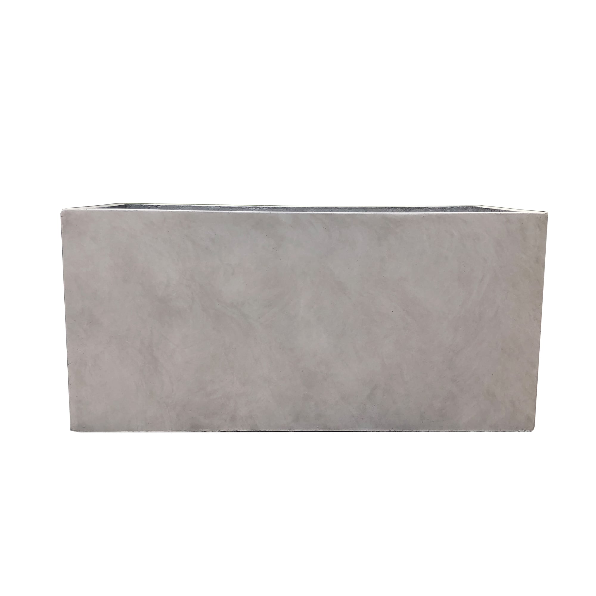 KANTE RF0104B-C80021-2 Rectangle 15.0-in W Extra Large Gray Concrete Contemporary/Modern Indoor/Outdoor Planter with Drainage Holes