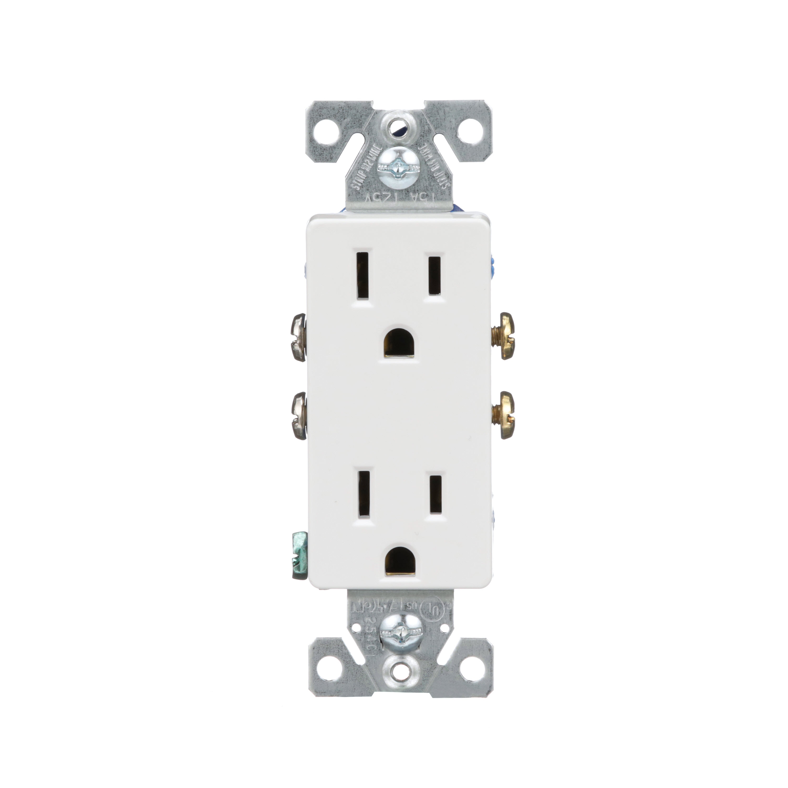 Eaton 15-Amp 125-volt Tamper Resistant Residential/Commercial Duplex Switch  Outlet, White in the Electrical Outlets department at