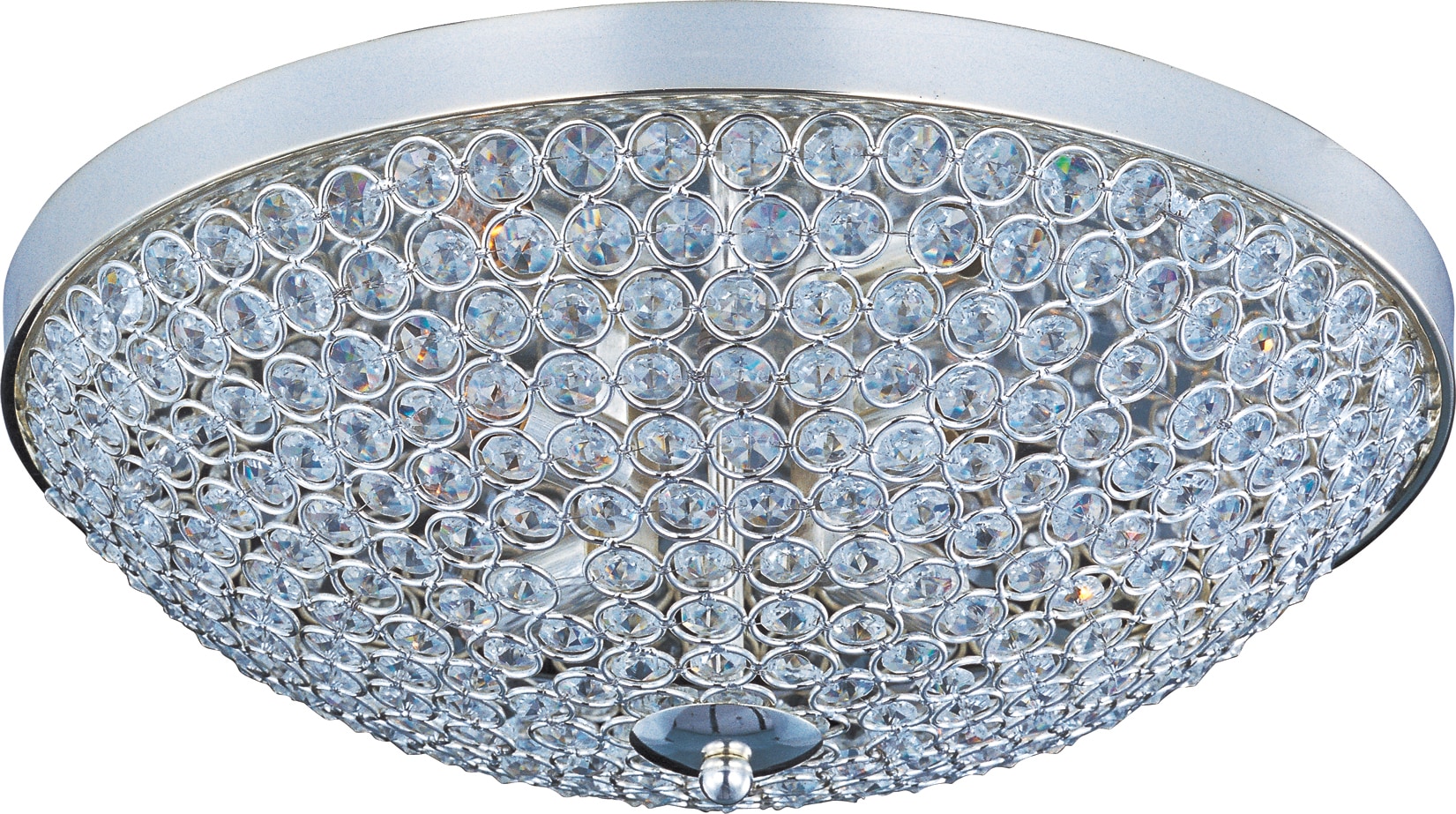 Maxim Lighting 39871BCPS Glimmer 4 -Light 15.0000-in Polished Gray Flush Mount Light