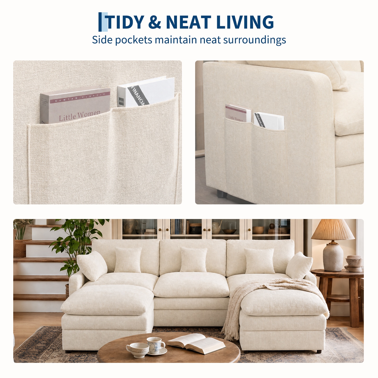 Garvee BEIGE UVXCYVIX Sofas-Loveseats - View #5