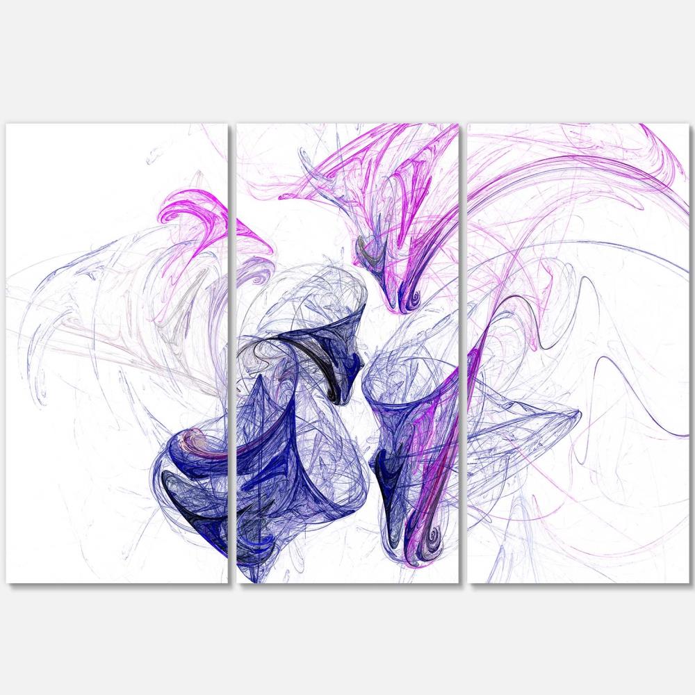 Designart PT8051-3P 28-Inches H x 36-Inches W Modern Canvas Print