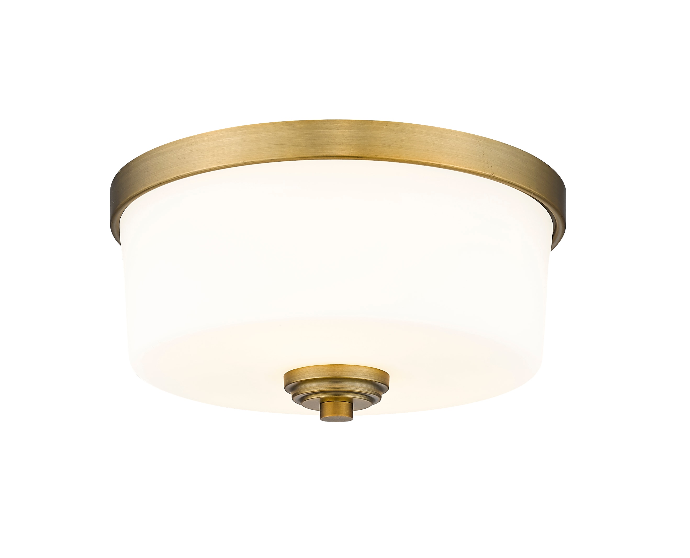 Z-Lite 220F2-HBR Arlington 2 -Light 21.25-in Satin Brass Flush Mount Light