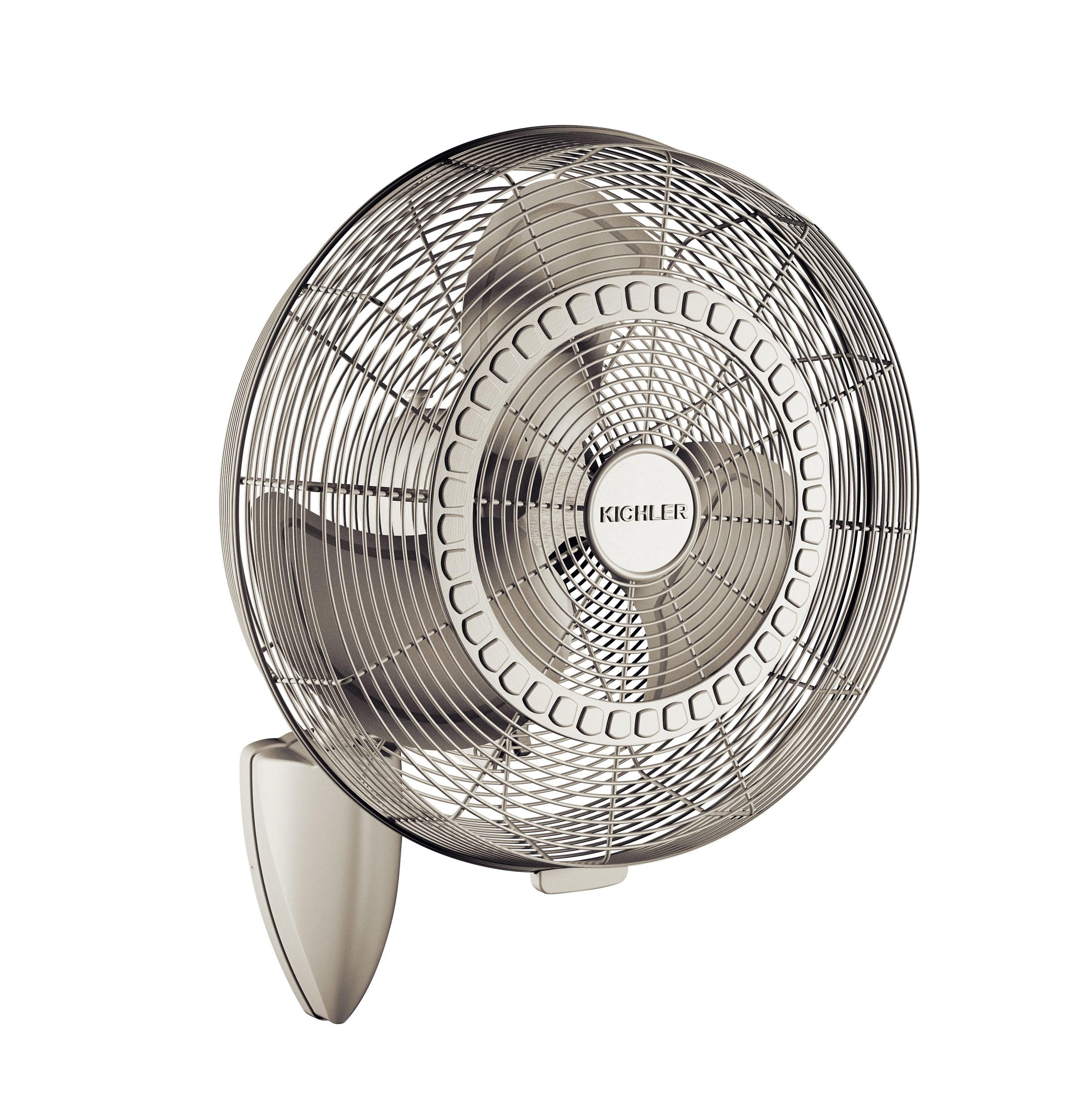 Kichler Pola 18-in Indoor or Outdoor Silver Wall Mounted Fan in