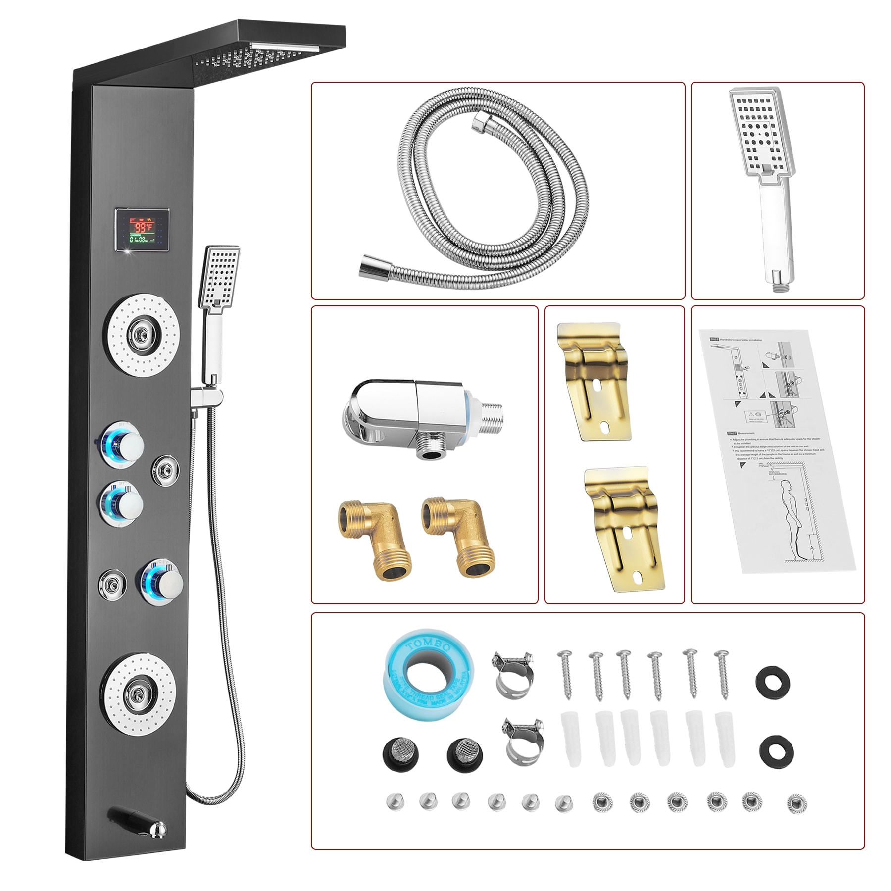 FURUISI LL4502304B-S Showerhead-Bar-Panels - View #10