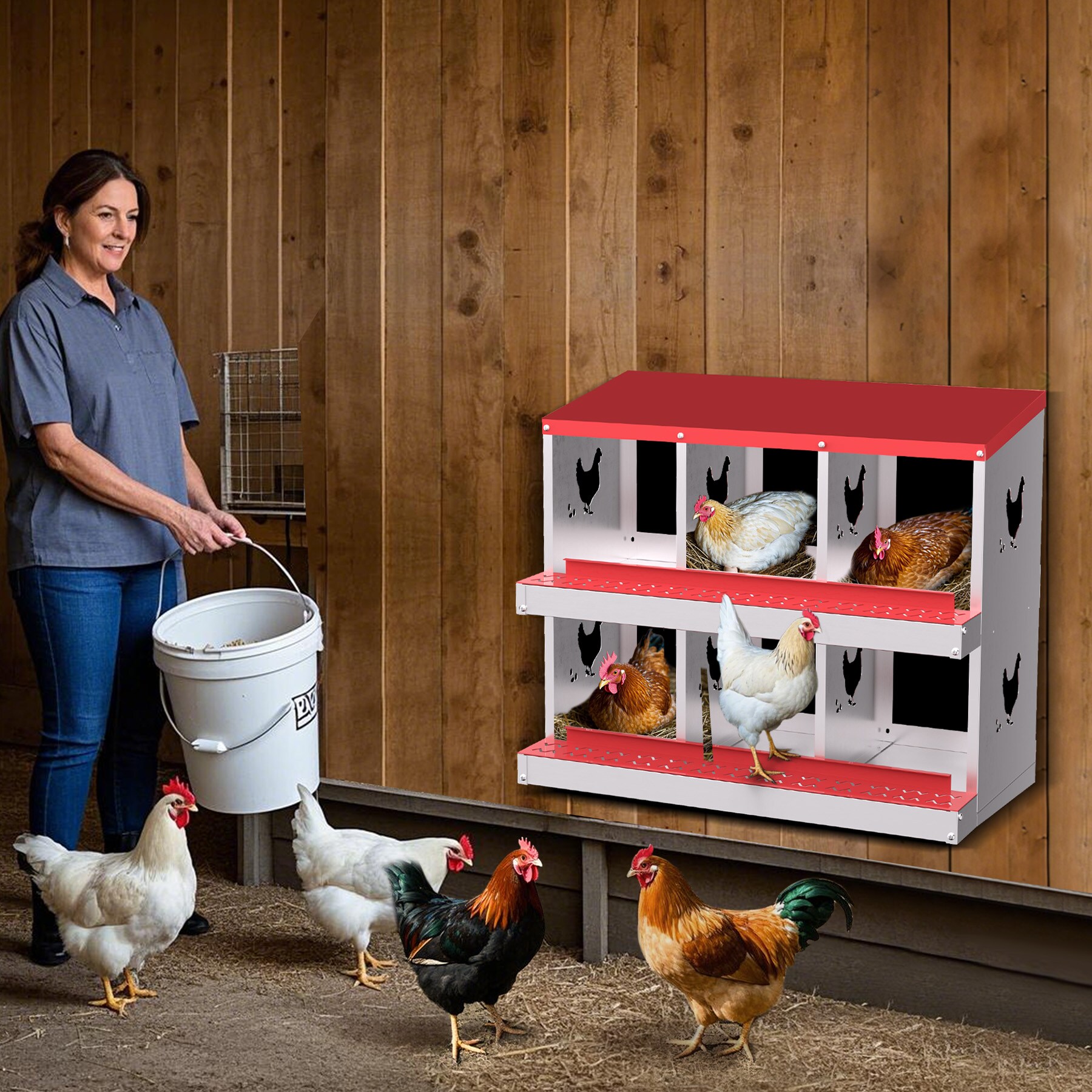 Assile BJPSBYIOF5T0RFJ Chicken-Coops-Rabbit-Hutches - View #6