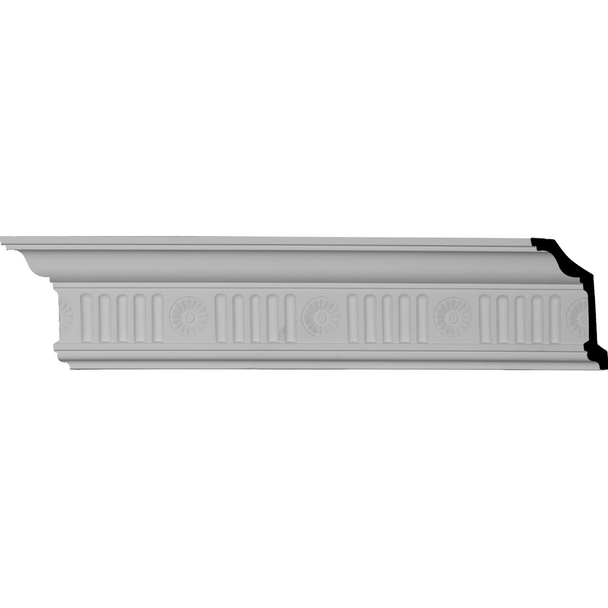 Ekena Millwork MLD04X02X05ED-CASE-8 Edwards 5-in x 7-ft 10-1/2-in Primed Urethane Crown Moulding 8 -Pack