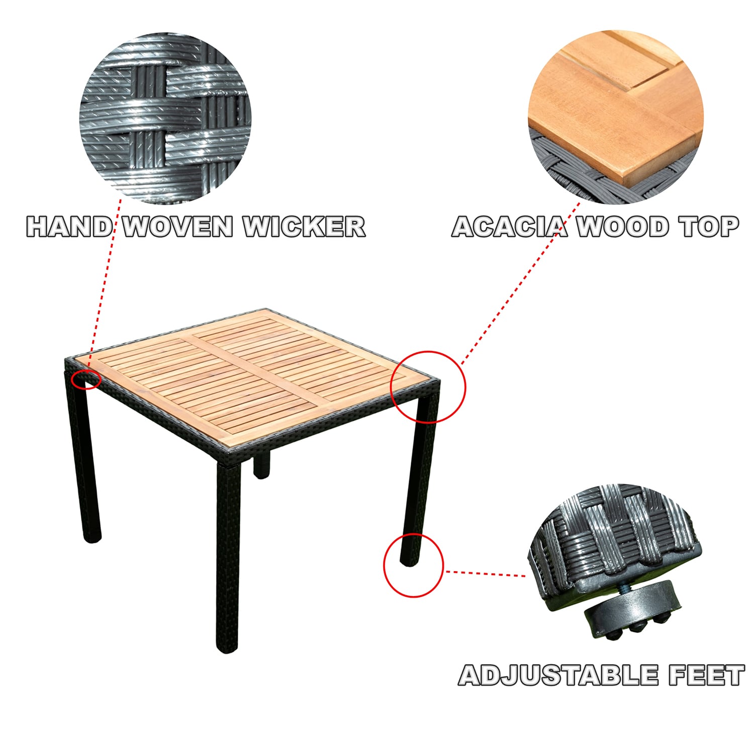 SINOFURN SYA710027BG Patio-Dining-Sets - View #10