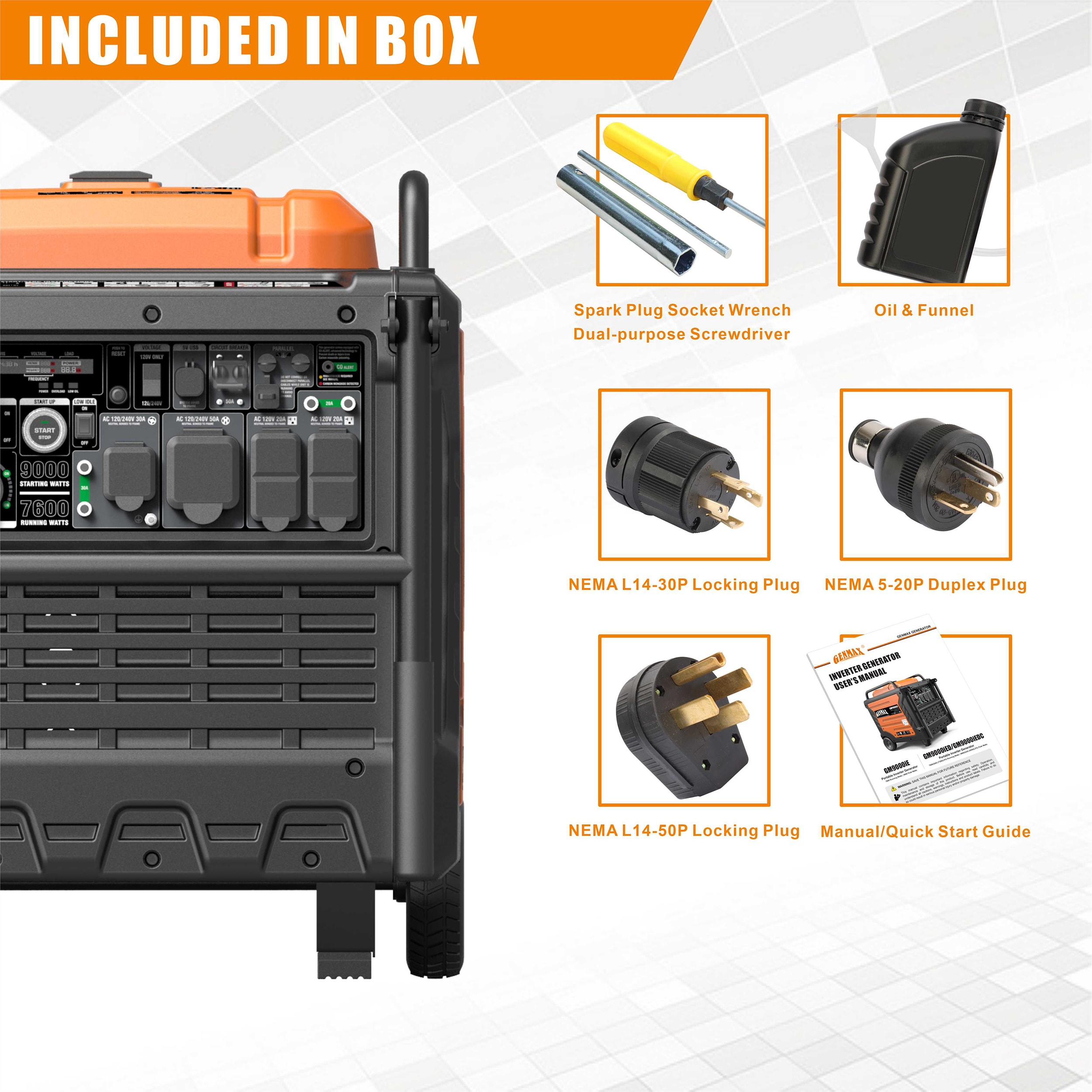 GENMAX GM9000IE Inverter-Generators - View #7