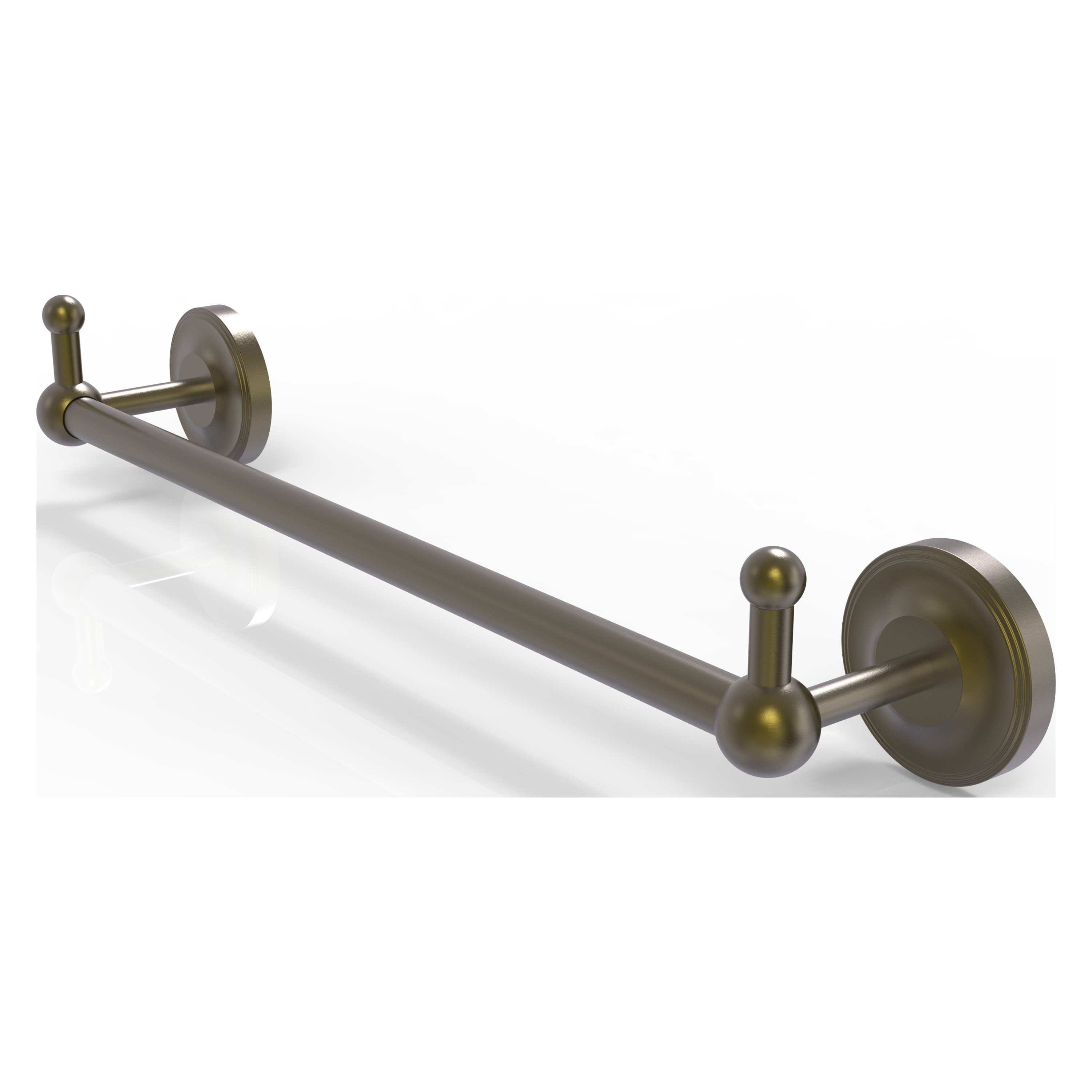 Allied Brass PR-41-18-PEG-ABR Prestige Regal 18-in Antique Brass Wall mount Single Towel Bar