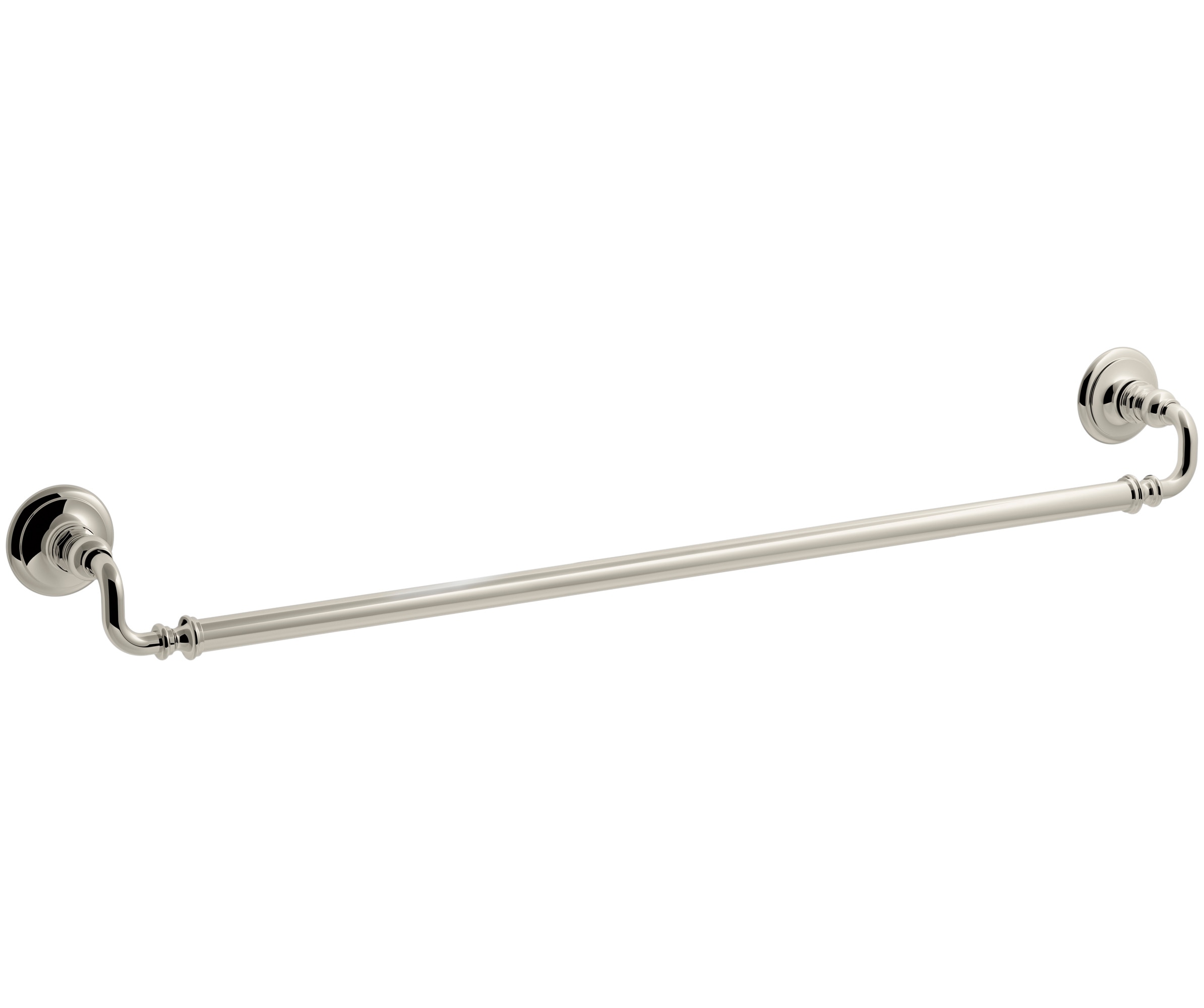 KOHLER 72569-SN Artifacts 30-in Vibrant Polished Nickel Wall mount Single Towel Bar