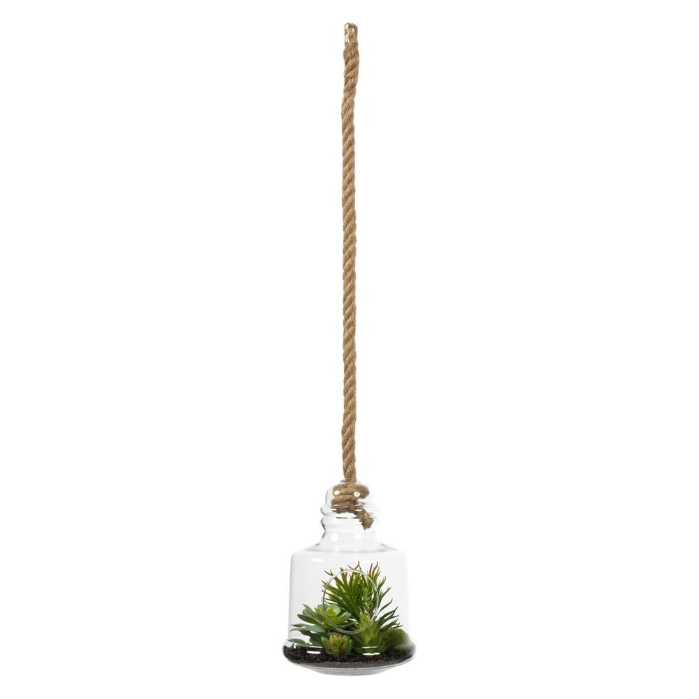 Vickerman FH182501 10-in Green Indoor Succulent Artificial Plant