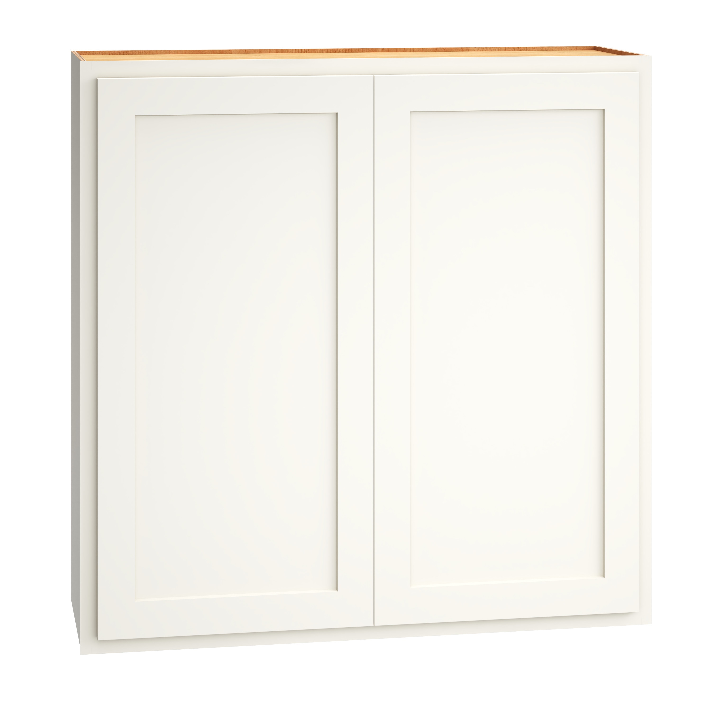 Diamond Express 321 W3636 Jamestown 36-in W x 36-in H x 12-in D White Partial Overlay Wall Fully assembled Plywood Cabinet (Recessed Panel Shaker)