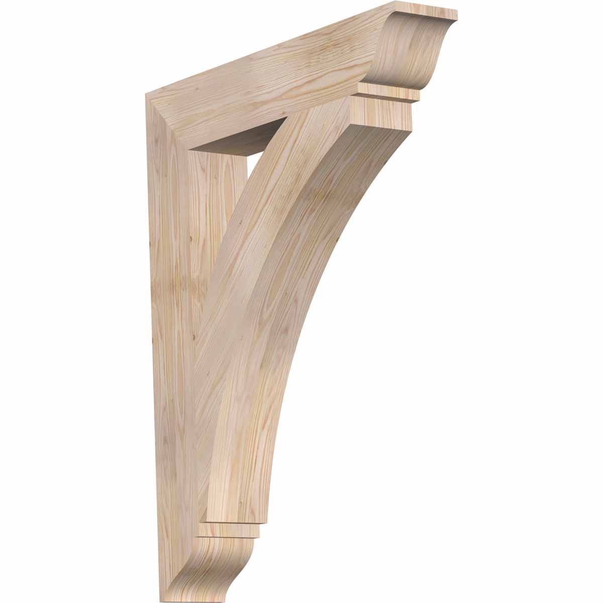 Ekena Millwork BKT06X32X40THR01SDF Thorton traditional smooth 5-1/2-in x 32-in x 40-in Douglas fir Brown Wood Standard bracket