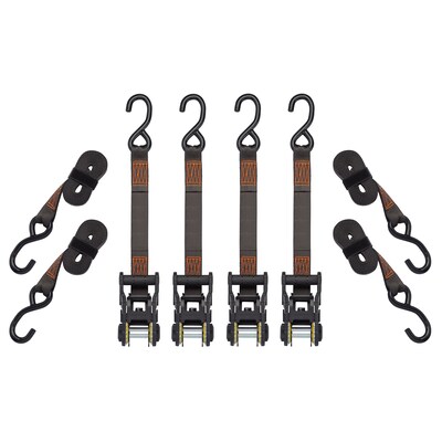 SmartStraps 1-1/4-in x 14-ft Ratchet Tie Down 4-Pack 1000-lb in the Tie  Downs department at