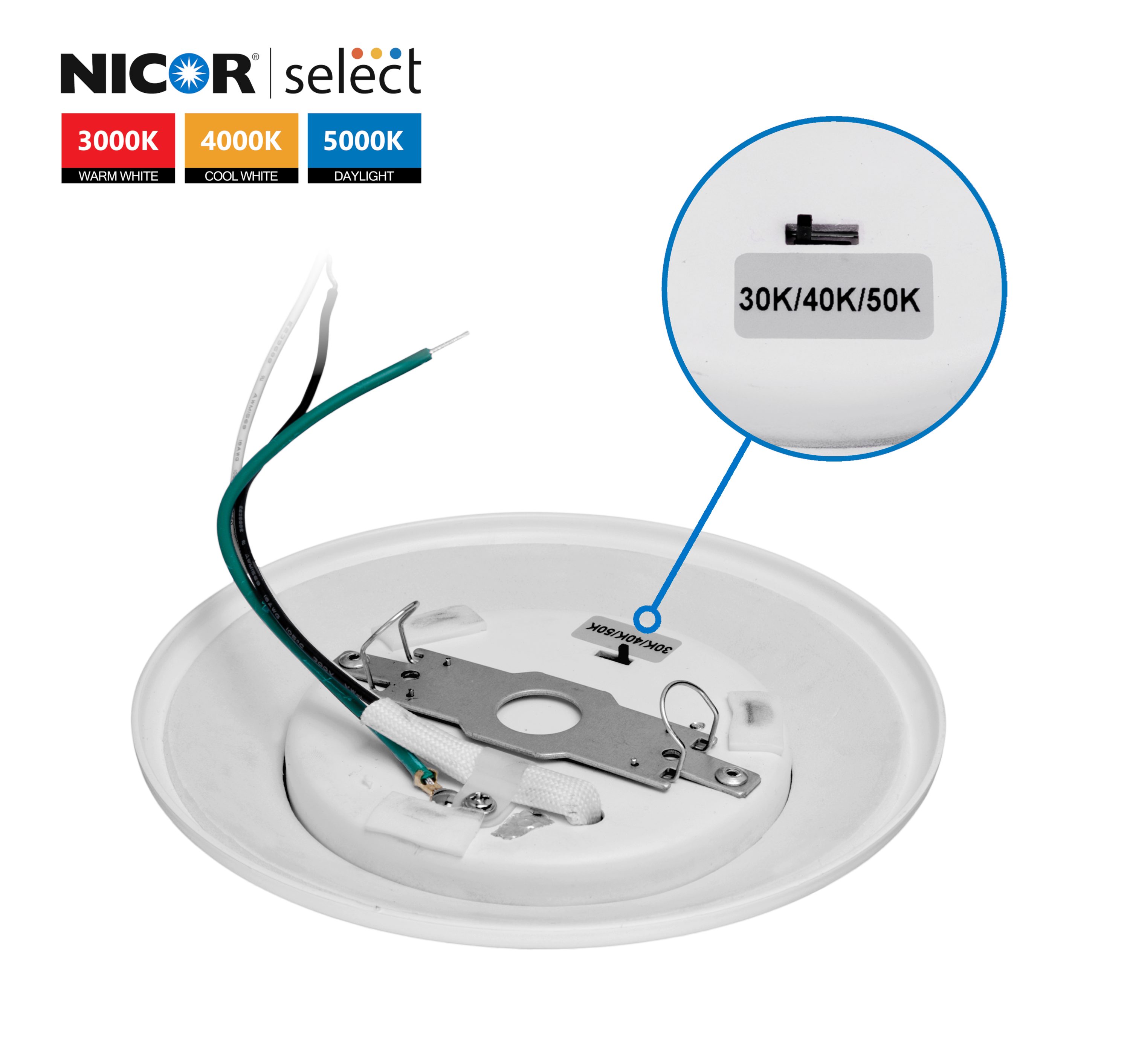 Nicor Lighting DSK43120SWH flushmounts - View #3