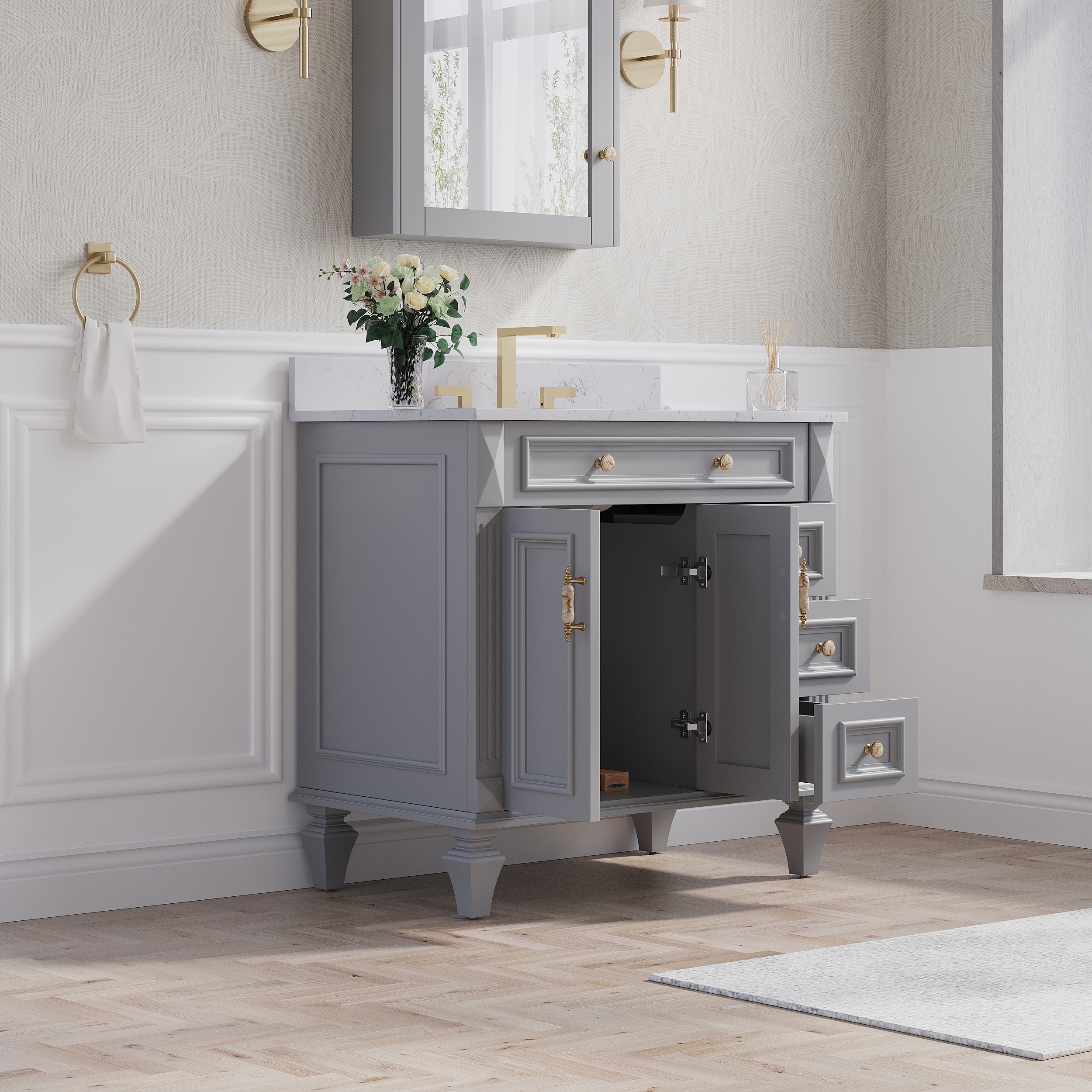 Forclover MF01-36TG Bath-Vanity-Combo - View #10