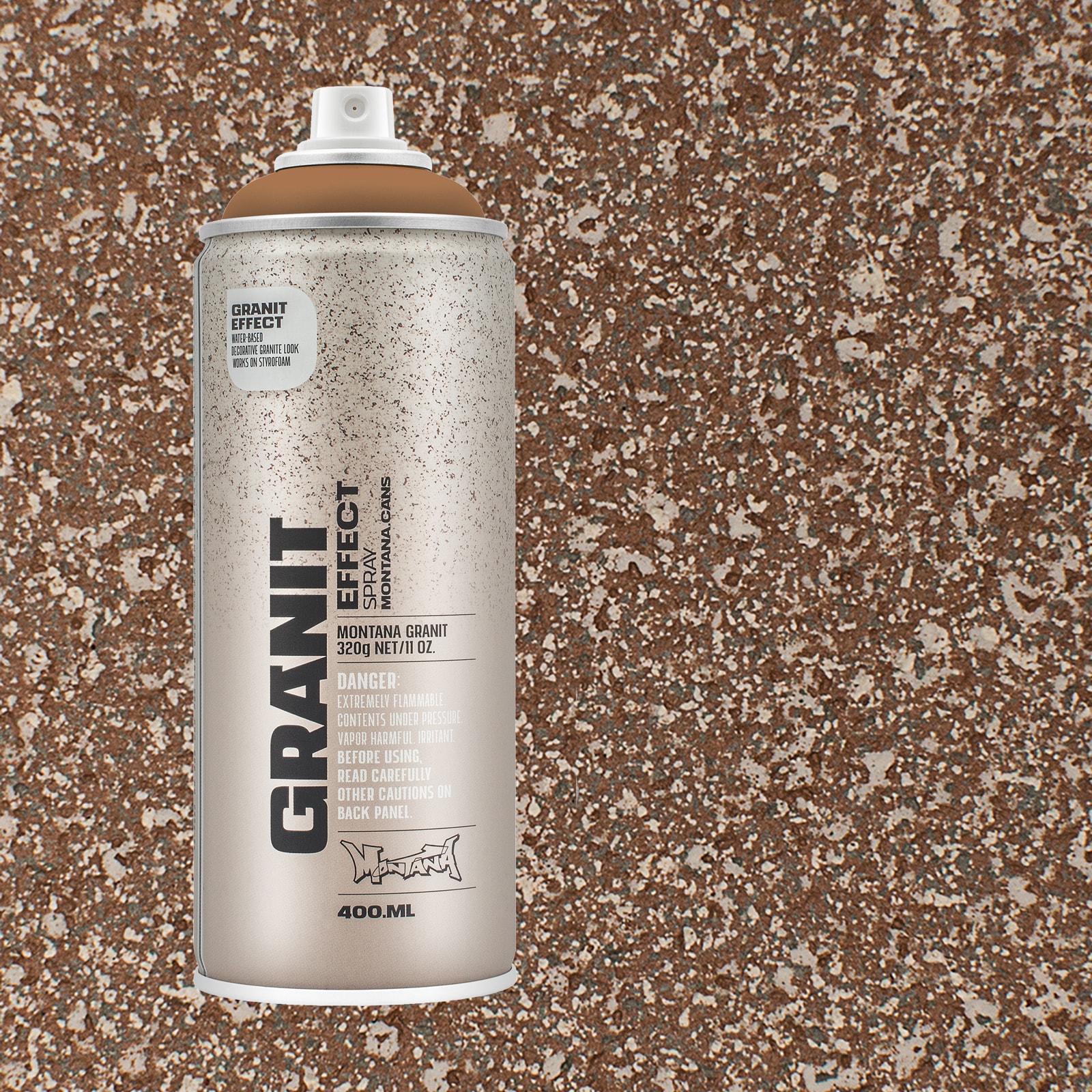 Montana Cans GRANIT EFFECT Matte Brown Spray Paint (NET WT. 11.28