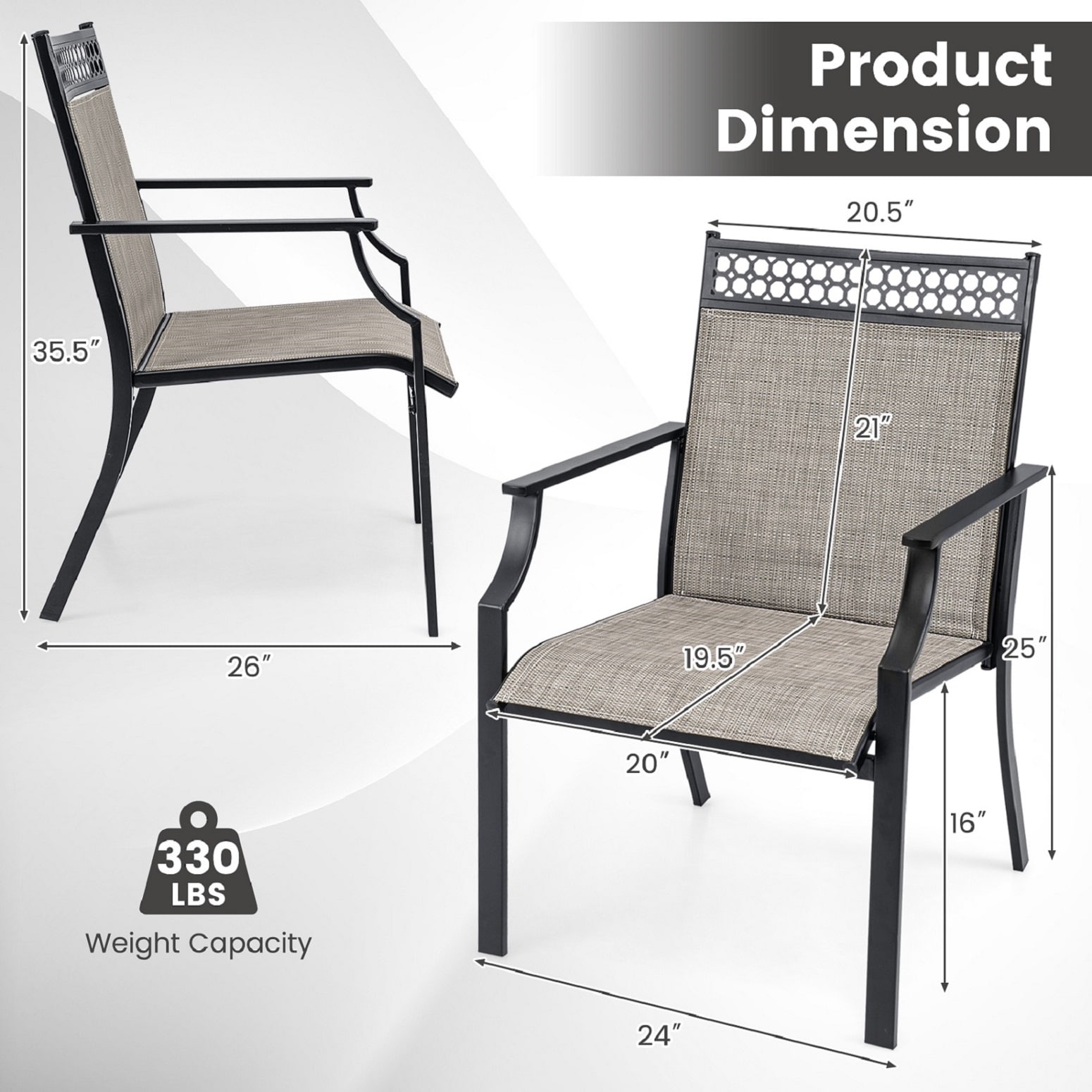 LIVIZA TDS11362CF-2 Patio-Chairs - View #8