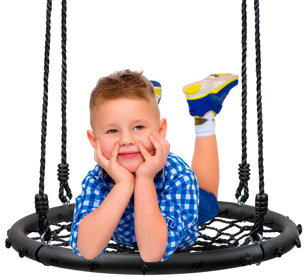  24 Inch Diameter Web Spinner Swing Sturdy Durable Holds 220 lbs