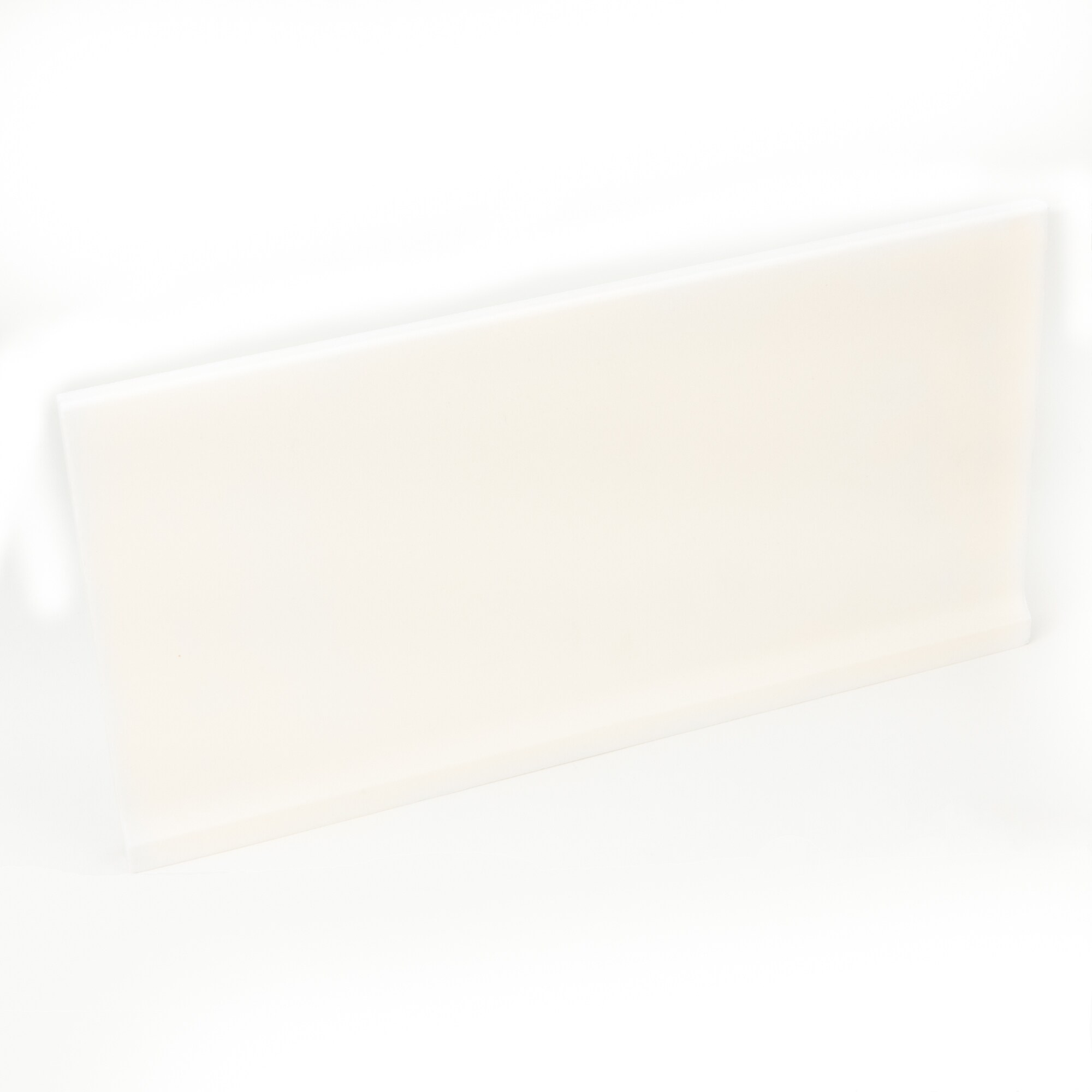 Crossville RET05LW.10612CBS Biography 12-Pack White/Unpolished Porcelain Cove Base Tile (6-in x 12-in)