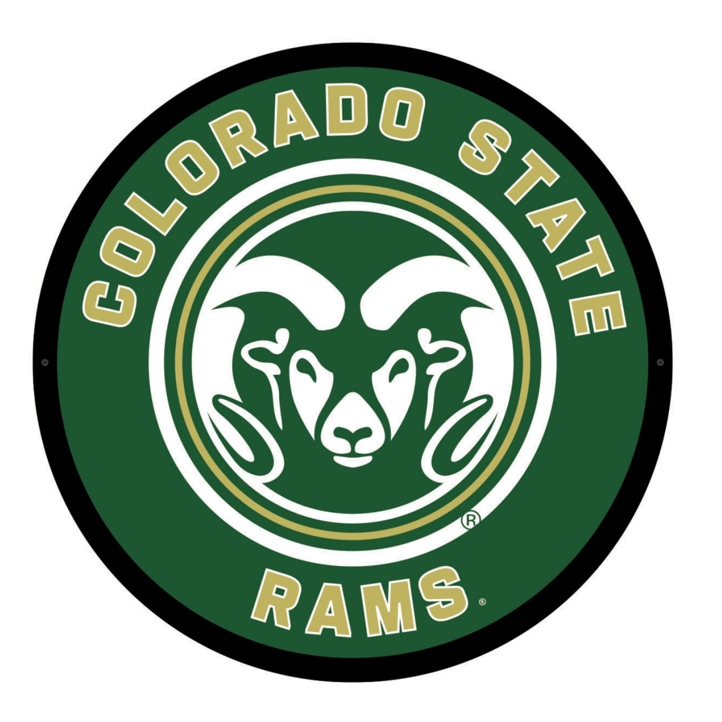 Evergreen 8LED934RD Colorado State Rams 23-Inches W x 23-Inches H Acrylic Sports Wall Phrases Wall accent