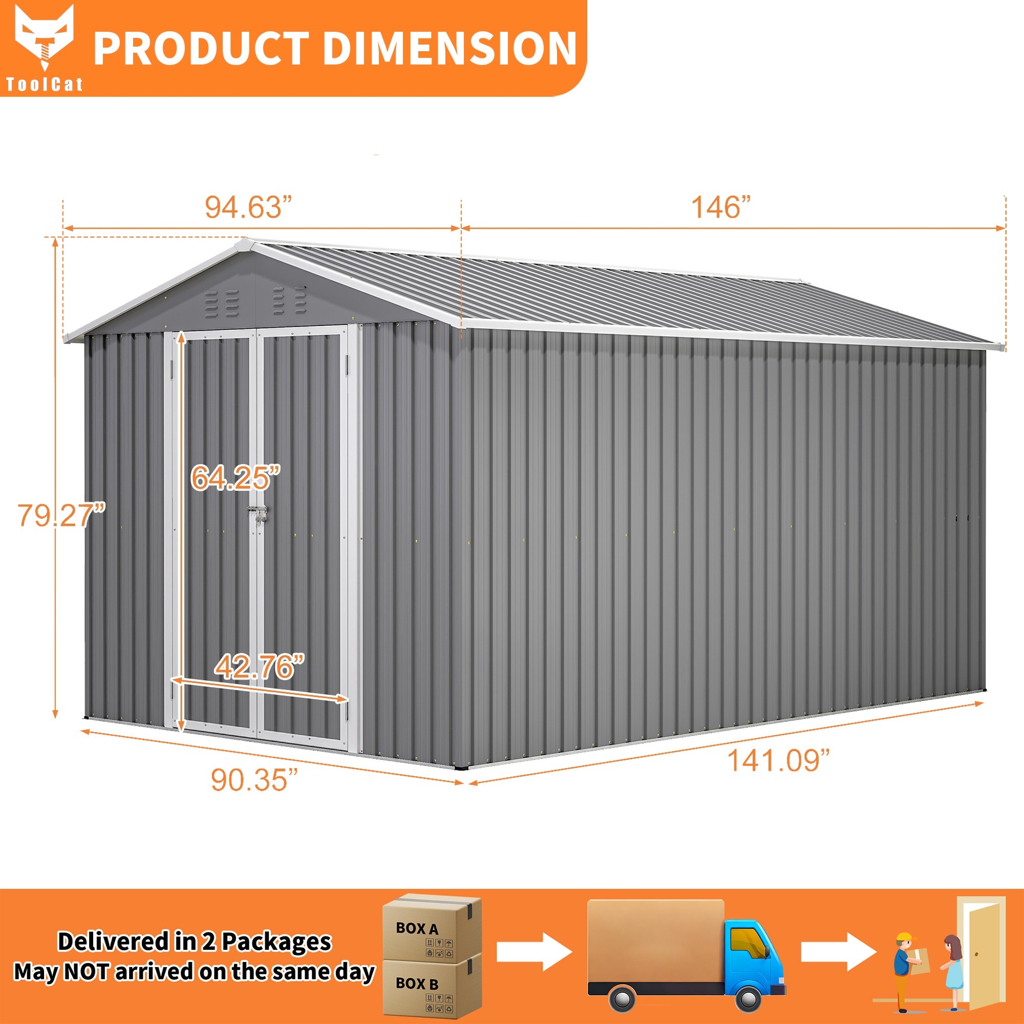 ToolCat LS1-128-HW Metal-Storage-Buildings-Sheds - View #4
