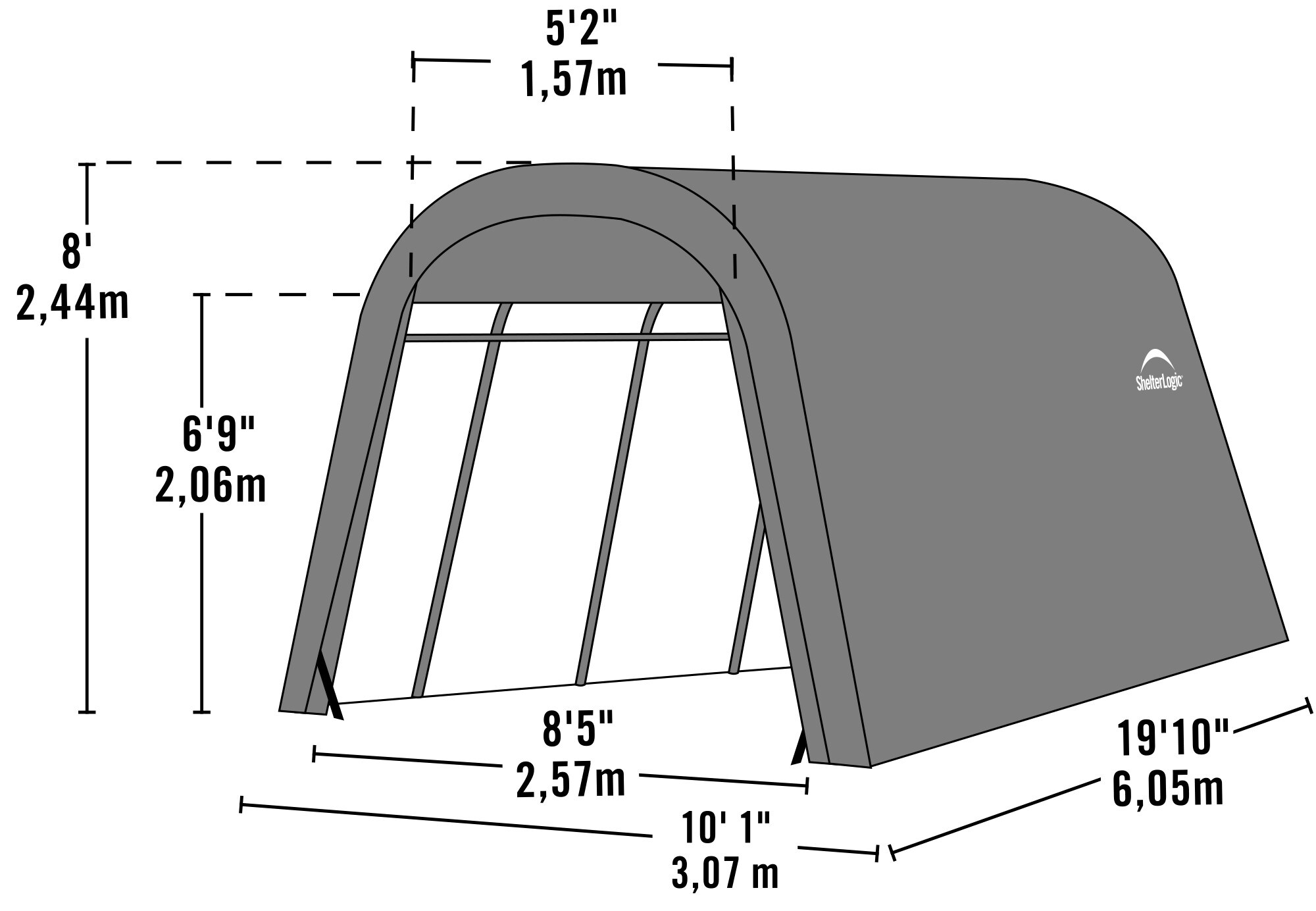 ShelterLogic 62684 Carport-Covers - View #2